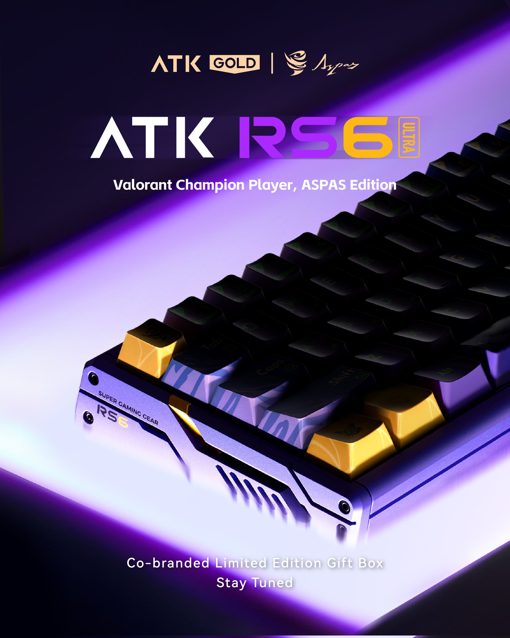 キーボード ATK RS6 aspas edition ATK × Aspas RS6 Ultra Hall Effect Gamming Keyboard – CNC