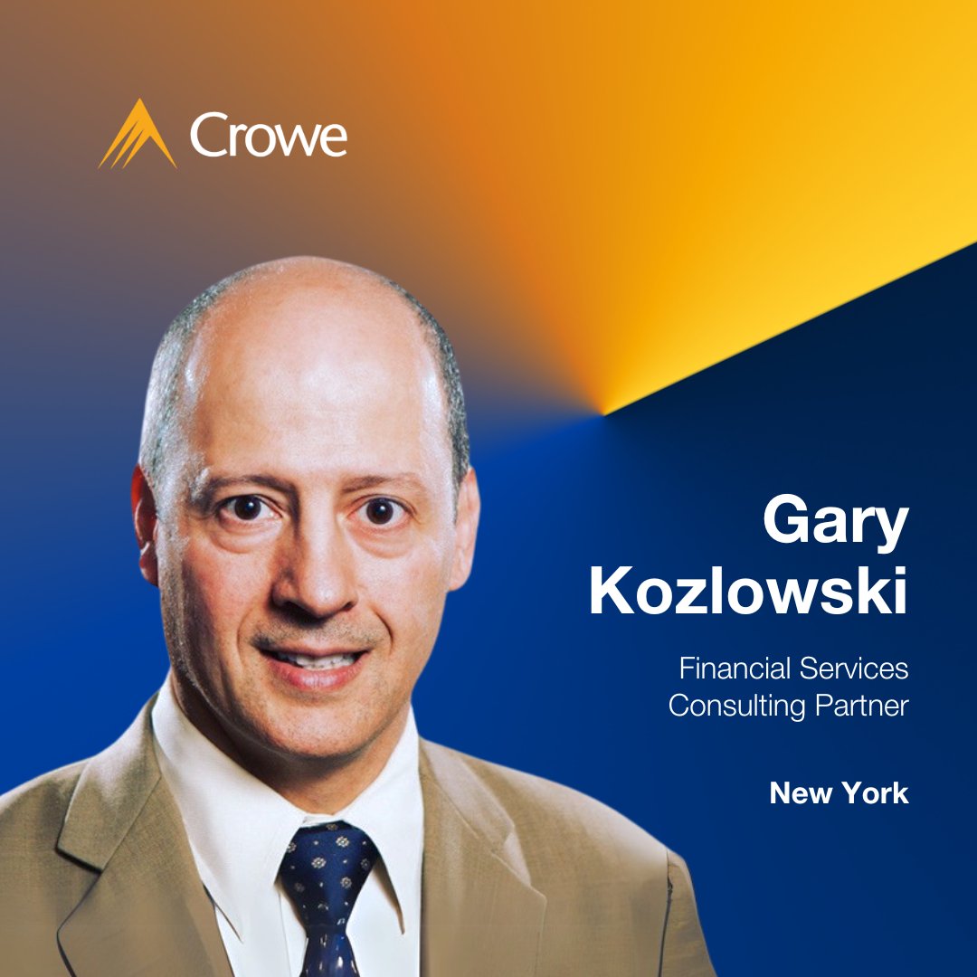 Financial services leader Gary Kozlowski joins Crowe as a new partner, enhancing our global expertise with his 35+ years advising major financial institutions. More details in our #CroweNews release. bit.ly/42VxrdT