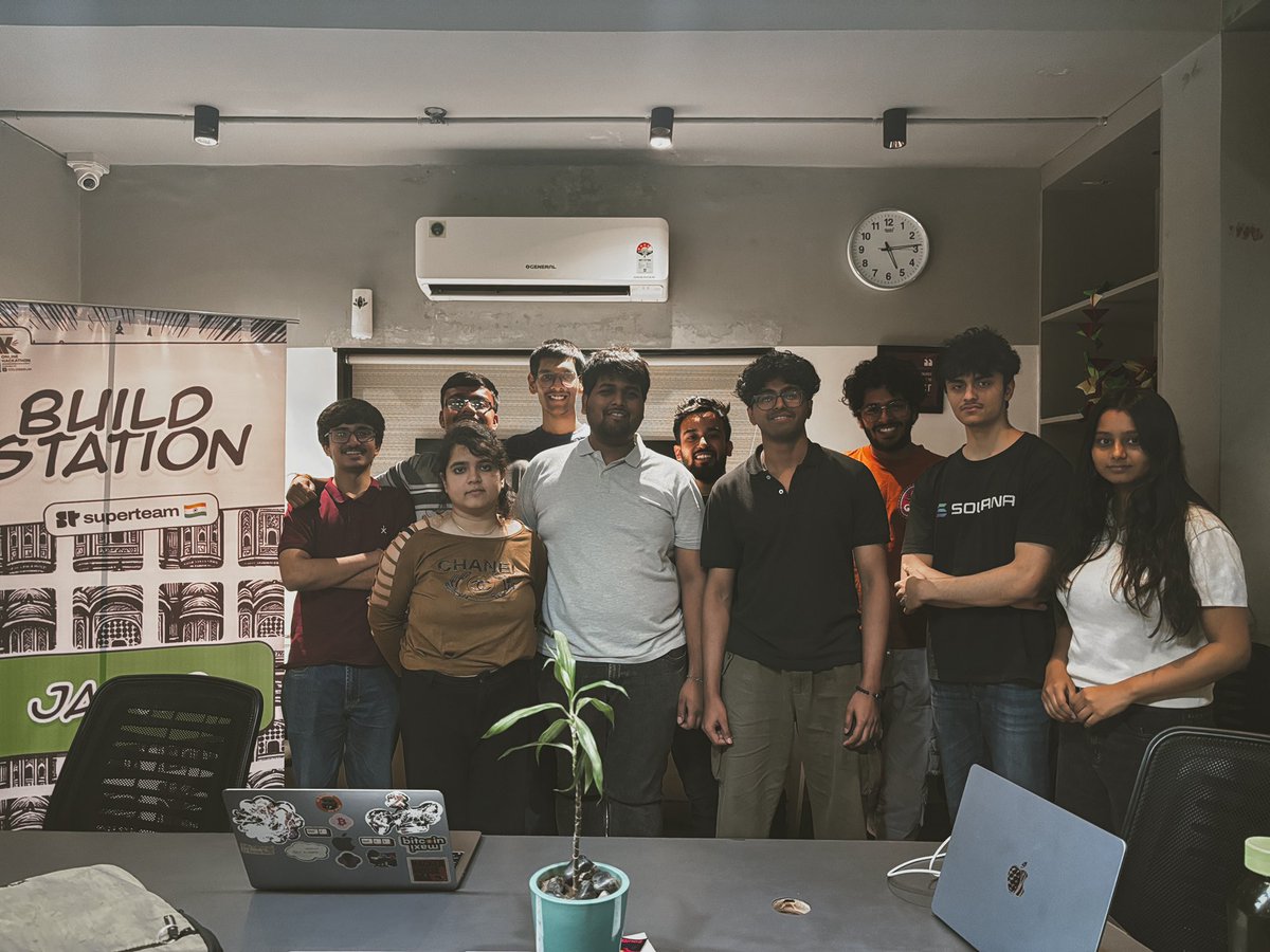 grahilk's tweet photo. Last few days at Jaipur Buildstation 

- Shipping out with builders
- Refining pitches 
- Reviewing multiple decks
- Brainstorming GTM and ideas
- Mock presentation 
- Bonding Activity 
- and a lot of fun with @0x_bbc members.

All set for finals🫡🫡🫡 https://t.co/4SmpvbTy3n