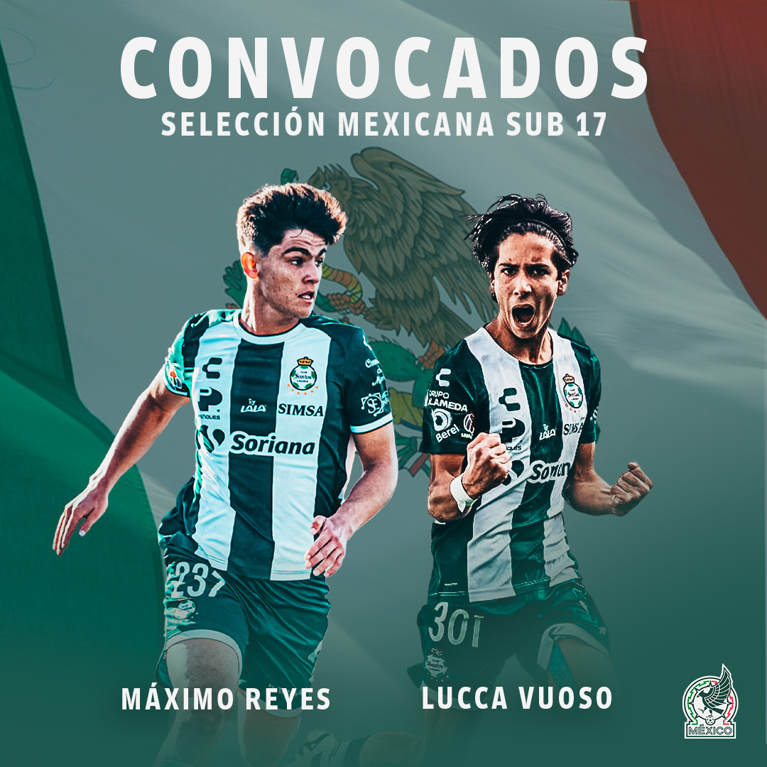 #Sub17 | Guerreros convocados a la Selección Mexicana Sub 17 para disputar Torneo en Argentina. ⚔️🇳🇬 #SeleccionadosGuerreros

🗞️: clubsantos.mx/articles/28413