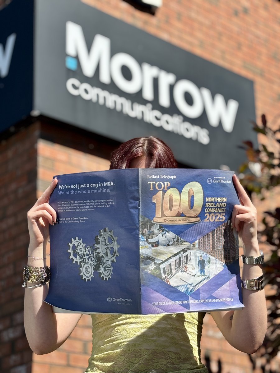 Morrow Comms (@morrowcomms) on Twitter photo A great read in today’s <a href="/BelTel/">Belfast Telegraph</a> Top 100 supplement, showcasing some of Northern Ireland’s biggest companies, including clients <a href="/PilgrimsEurope/">Pilgrim’s Europe</a> , Dale Farm, Eakin Healthcare and Heron Bros 🙌
The edition also features analysis from business community leaders and industry experts, A great read in today’s <a href="/BelTel/">Belfast Telegraph</a> Top 100 supplement, showcasing some of Northern Ireland’s biggest companies, including clients <a href="/PilgrimsEurope/">Pilgrim’s Europe</a> , Dale Farm, Eakin Healthcare and Heron Bros 🙌
The edition also features analysis from business community leaders and industry experts,