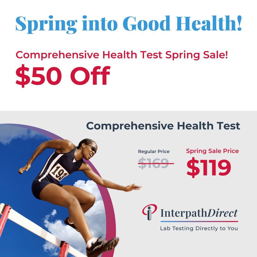 Interpath_Lab's tweet image. Spring into Good Health – Save $50 on a Complete Health Test!  
Your health is everything—this comprehensive blood panel provides vital insights into metabolism, organ function, and overall well-being. 🔥 Limited-Time Offer🔥 Order now: lnkd.in/g_dcEN-k