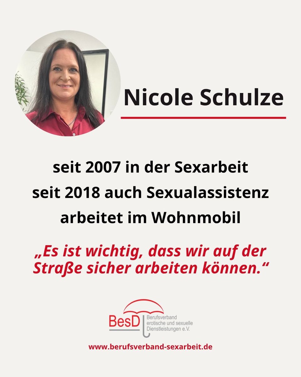 Der Berufsverband hat einen neuen Vorstand! 🥳

Herzlich willkommen im Amt an 
❤️ Nicole Schulze, Sexpertin von der Straße