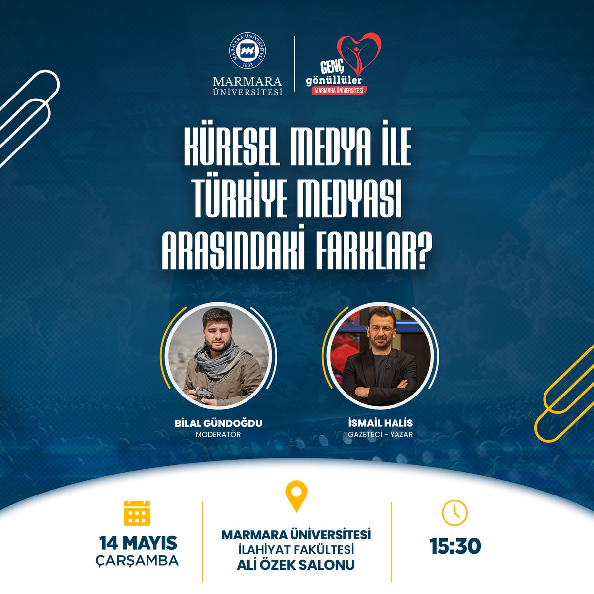 Yarın, <a href="/ismail_halis/">İsmail Halis</a> abi ile birlikte Marmara Üniversitesi'nde olacağız, birkaç merak ettiğimiz soru var 🧐