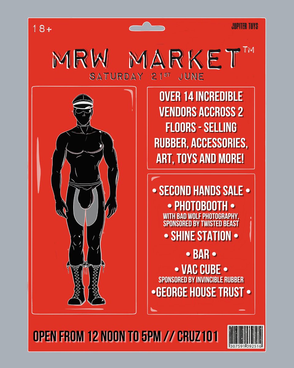 Manchester Rubber (@mancrubber) on Twitter photo The Manchester Rubber Market is back for #MRW16 at Cruz 101
With a plethora of vendors selling rubber gear, toys, apparel and all sorts of fun pieces
<a href="/GeorgeHouseTrst/">George House Trust</a> will be at the market to share more about how the money you're helping us raise helps their organisation ā¤ļø The Manchester Rubber Market is back for #MRW16 at Cruz 101
With a plethora of vendors selling rubber gear, toys, apparel and all sorts of fun pieces
<a href="/GeorgeHouseTrst/">George House Trust</a> will be at the market to share more about how the money you're helping us raise helps their organisation ā¤ļø