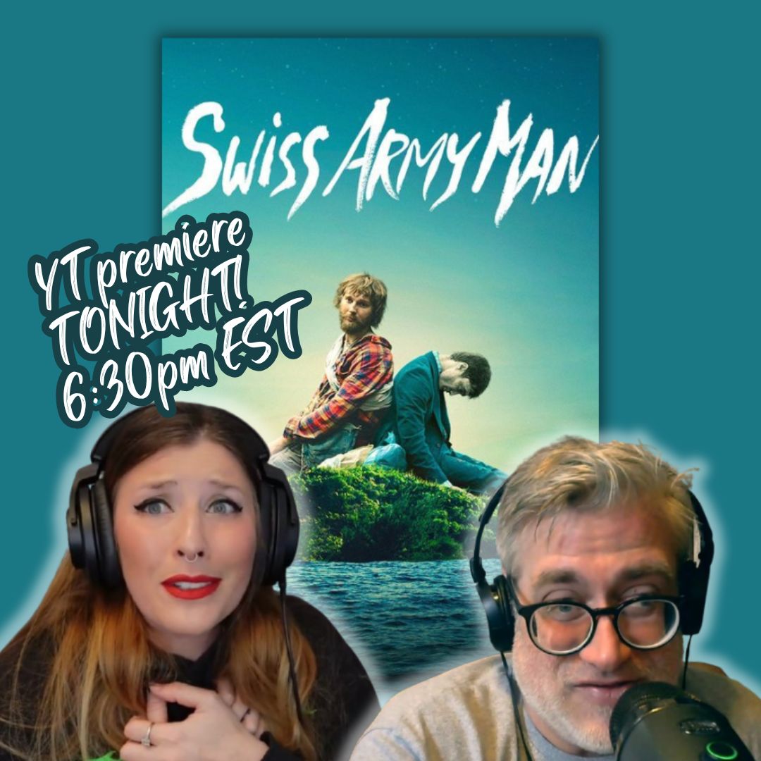Is he a man or a FART MACHINE? Join me tonight to find out! YouTube Premiere starts at 6:30pm EST for the review of SWISS ARMY MAN (2016) featuring The Vern from <a href="/cinema_recall/">Cinema Recall</a>