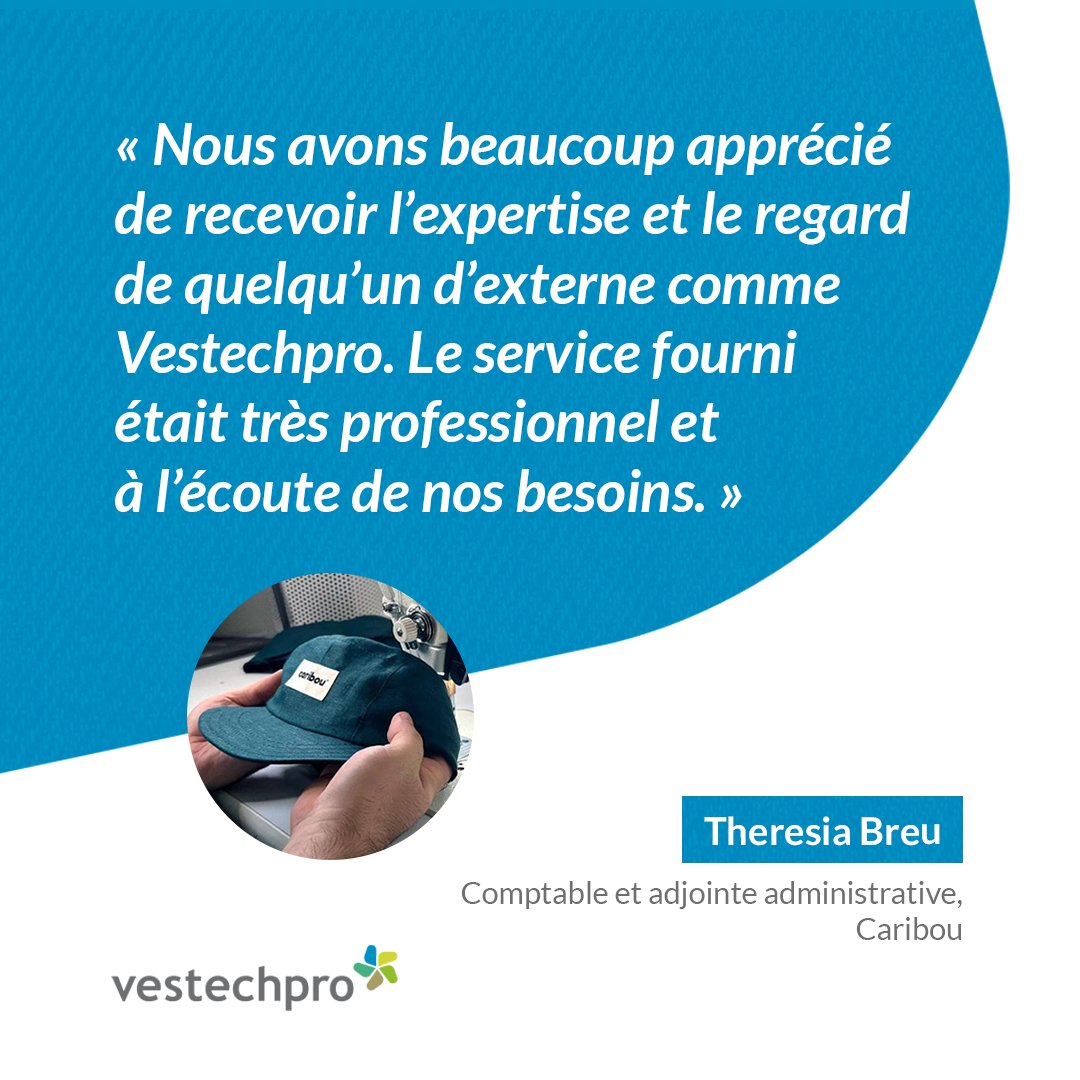 Témoignage : l’optimisation au service de la production locale! 🤝 Découvrez comment Vestechpro a accompagné Caribou dans l’optimisation de sa casquette pour enfant 100% lin : vestechpro.com/fr/actualites/…