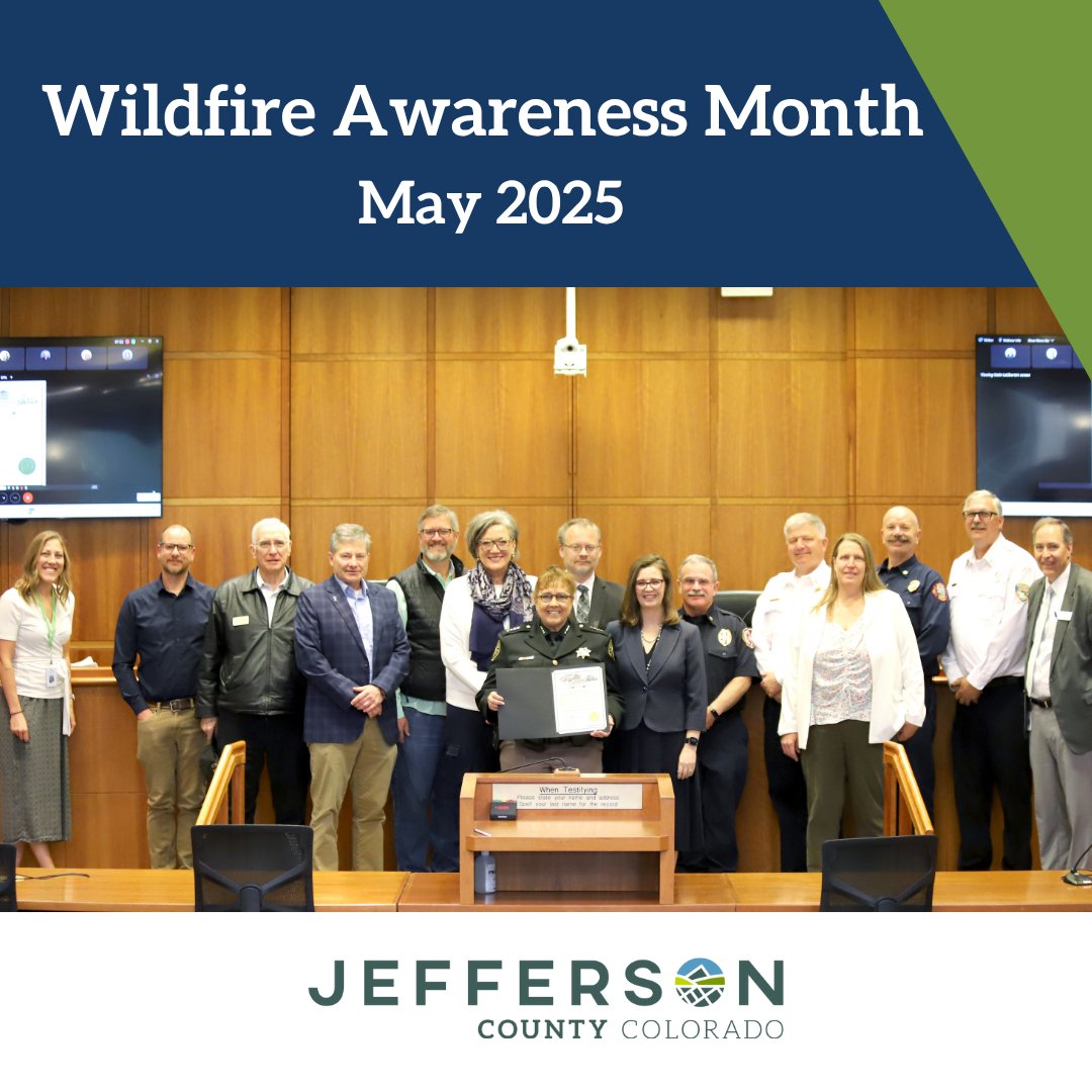 Jeffco Colorado (@jeffcocolorado) on Twitter photo #Jeffco Commissioners Lesley Dahlkemper, Rachel Zenzinger, and Andy Kerr proclaimed May 2025 to be Wildfire Awareness Month in Jefferson County. The commissioners were joined by Sheriff Marinelli from <a href="/jeffcosheriffco/">Jeffco Sheriff</a>, as well as members of the Wildfire Commission.
• Recent #Jeffco Commissioners Lesley Dahlkemper, Rachel Zenzinger, and Andy Kerr proclaimed May 2025 to be Wildfire Awareness Month in Jefferson County. The commissioners were joined by Sheriff Marinelli from <a href="/jeffcosheriffco/">Jeffco Sheriff</a>, as well as members of the Wildfire Commission.
• Recent