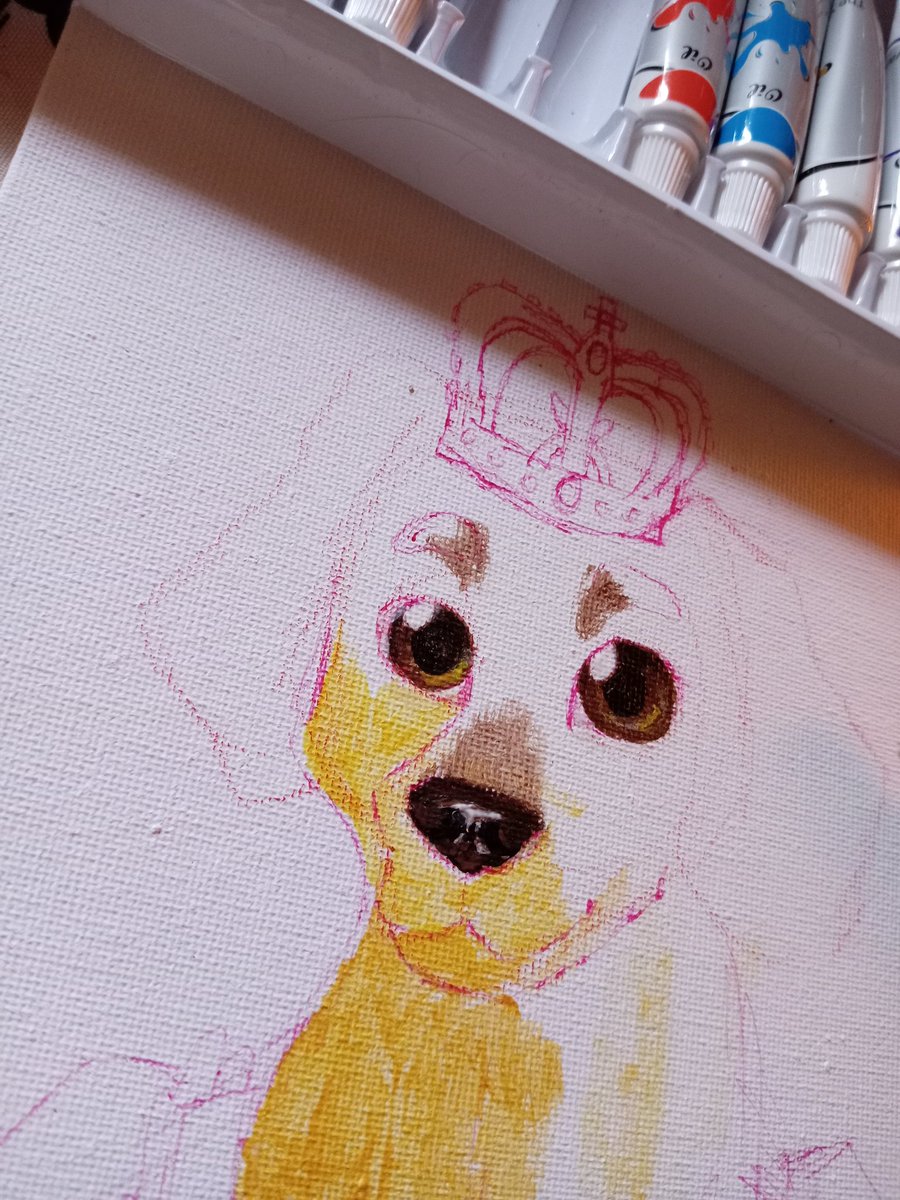 Zatch_Clown's tweet photo. WIP!!! Encargo que me pidieron~
Lo estoy haciendo con óleo así que ya ando todo volao dhsbdbndnd 🥴
#encargo #WIP #wipart #art #commissionart #commisionsopen #comision #ComisionesAbiertas #arte #petportrait #cutepet #dog #dogportrait #mystyle #myart #arttwt #fypシviral https://t.co/mUSlDANio4