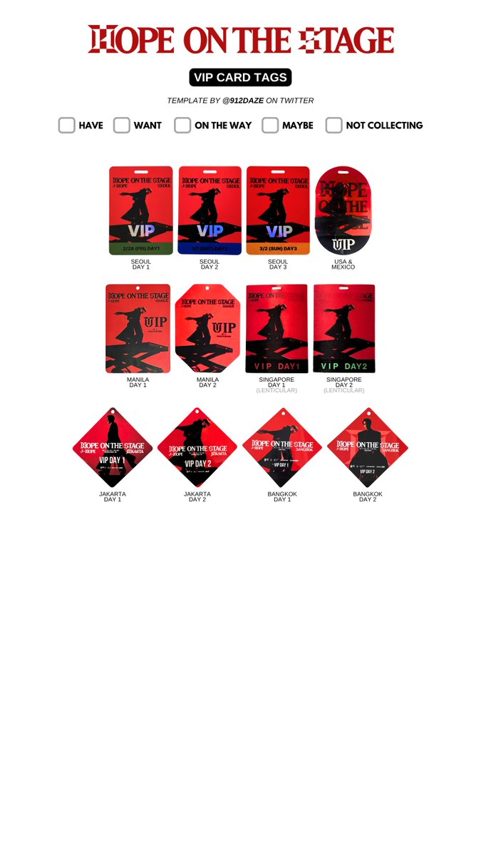BTS J-HOPE HOBI HOTS HOS TOUR PC PHOTOCARD WISHLIST WL TEMPLATES