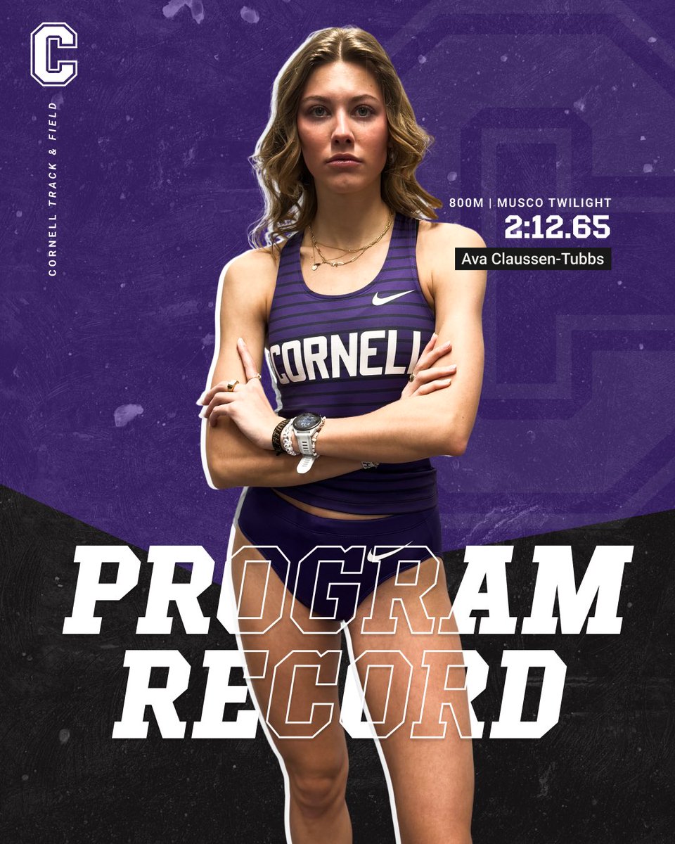 ⚡️𝑷𝑹𝑶𝑮𝑹𝑨𝑴 𝑹𝑬𝑪𝑶𝑹𝑫⚡️

Ava Claussen-Tubbs runs a HUGE PR in the 800m of 2:12.65 at the University of Iowa’s Musco Twilight to break her previous record of 2:15.77 set a year ago.

#SchoolRecord | #RollRams