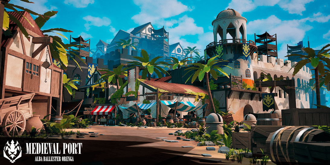 alba_3dart's tweet photo. 3D Stylized Environment! #3dart #videogame #digitalart #environment #UnrealEngine #Pirate #art https://t.co/Vep4crNYxF