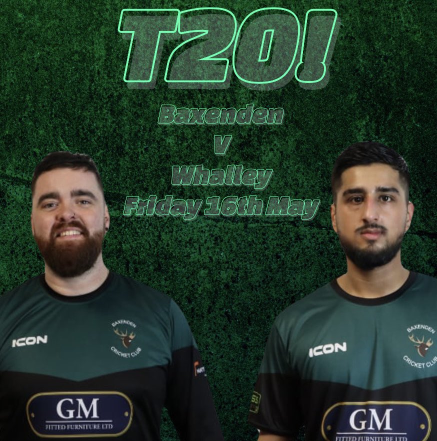 Baxenden CC (@bashcc) on Twitter photo This Friday! T20 is back!
Friday night, Baxenden host <a href="/whalleycc/">Whalley Cricket Club</a> at the Rossendale Motors Arena at Back Lane.
Great weather, bar stocked, music blaring and some great cricket on offer.
See you Friday!
🏏 🍻 🎶 ☀️
UTB This Friday! T20 is back!
Friday night, Baxenden host <a href="/whalleycc/">Whalley Cricket Club</a> at the Rossendale Motors Arena at Back Lane.
Great weather, bar stocked, music blaring and some great cricket on offer.
See you Friday!
🏏 🍻 🎶 ☀️
UTB