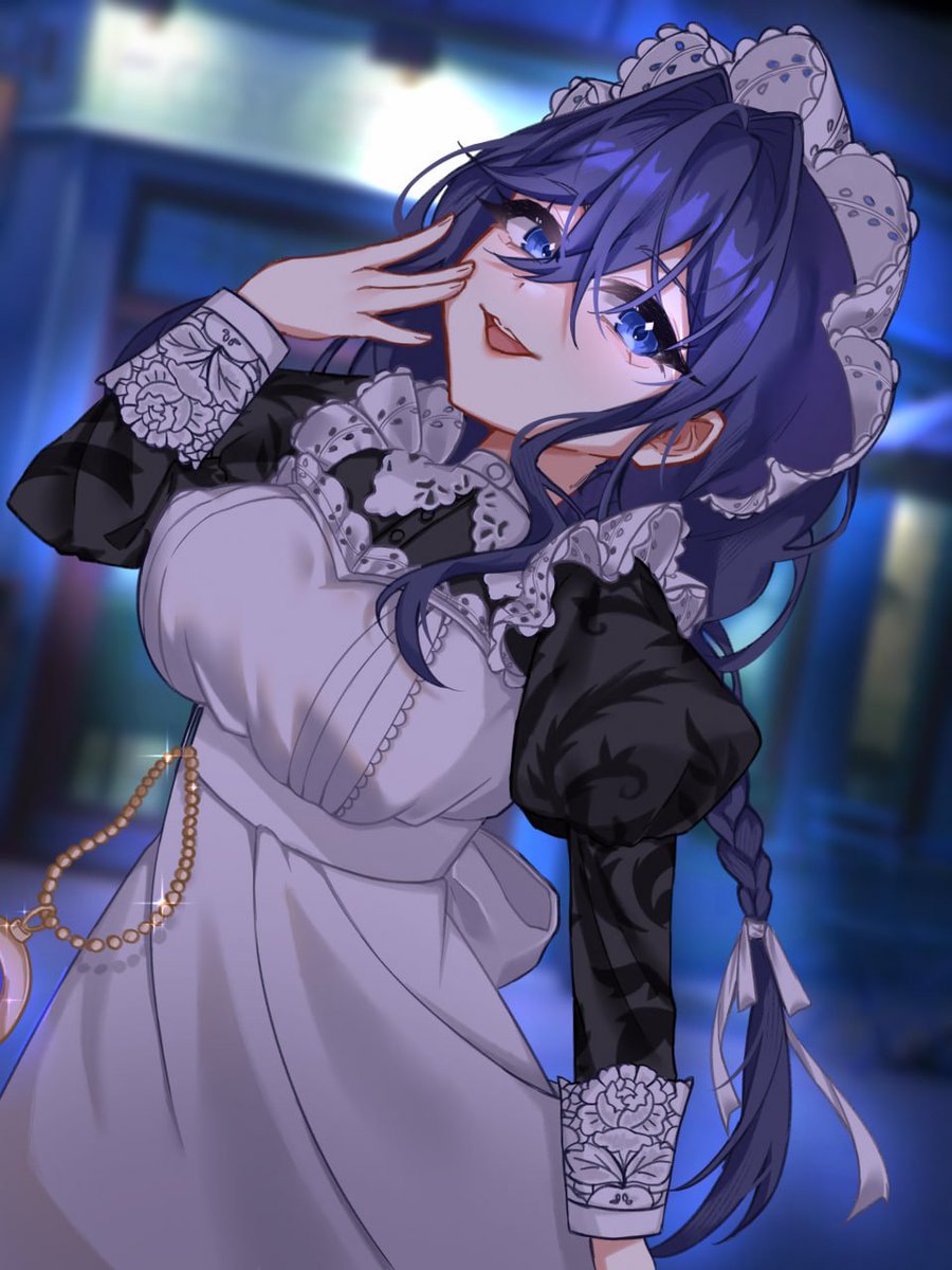 ✨A gift from our artist <a href="/JOfficiall55626/">Jabka_Officiall</a>, for <a href="/ourokronii/">Ouro Kronii⏳holoEN</a>🖤 
 #Maid4U #kronillust #クロニーラ