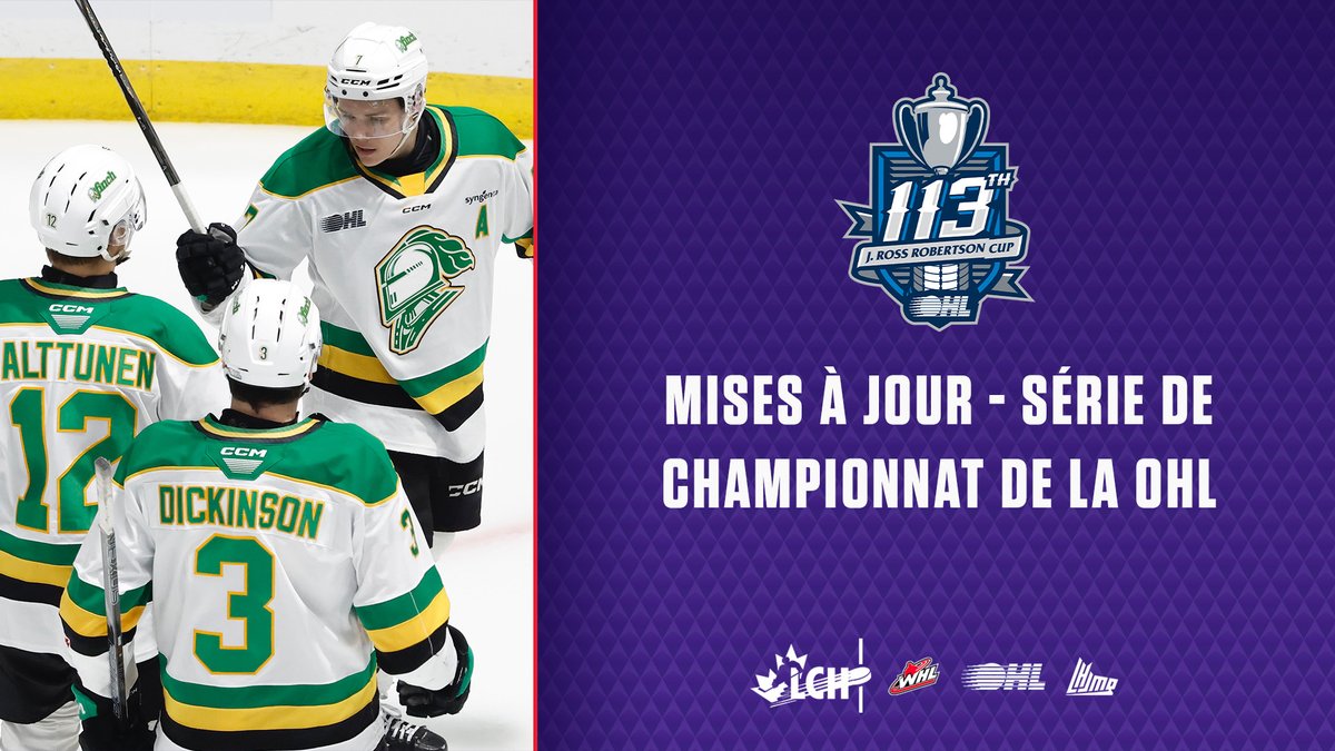 Ligue canadienne de hockey (@lchhockey) on Twitter photo Kasper Halttunen (#TheFutureisTeal) et Easton Cowan (#LeafsForever) ont inscrit 5 buts à eux deux dans la victoire des <a href="/LondonKnights/">London Knights</a> au match #3, pour permettre aux Knights de mener la série 2-1 contre Oshawa ! #EnrouteverslaCoupeMemorial
📰 chl.ca/fr/article/mis… Kasper Halttunen (#TheFutureisTeal) et Easton Cowan (#LeafsForever) ont inscrit 5 buts à eux deux dans la victoire des <a href="/LondonKnights/">London Knights</a> au match #3, pour permettre aux Knights de mener la série 2-1 contre Oshawa ! #EnrouteverslaCoupeMemorial
📰 chl.ca/fr/article/mis…