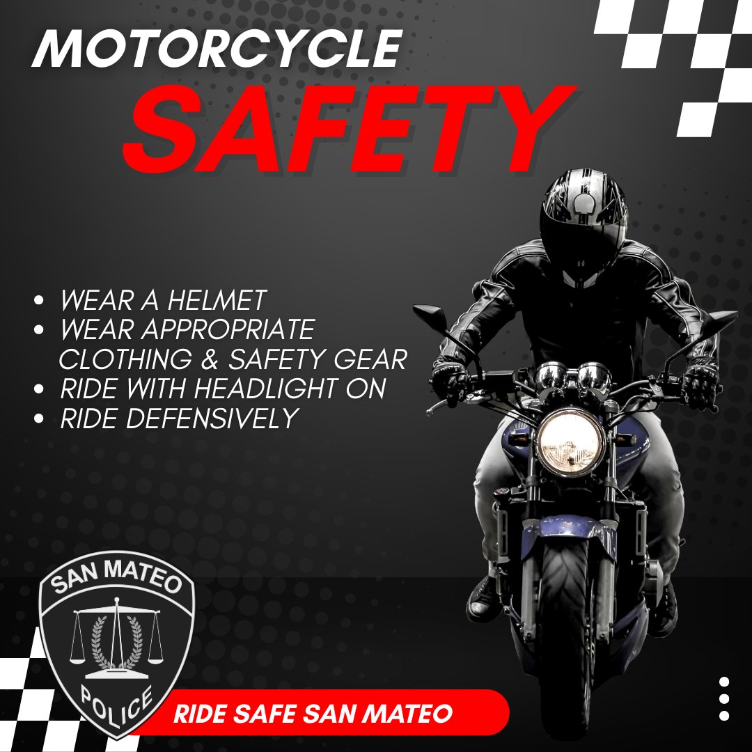 May is Motorcycle Safety Awareness Month. The San Mateo Police Department is encouraging the community to be alert to keep motorcyclists safe. To learn more, visit nixle.us/GB6RF.