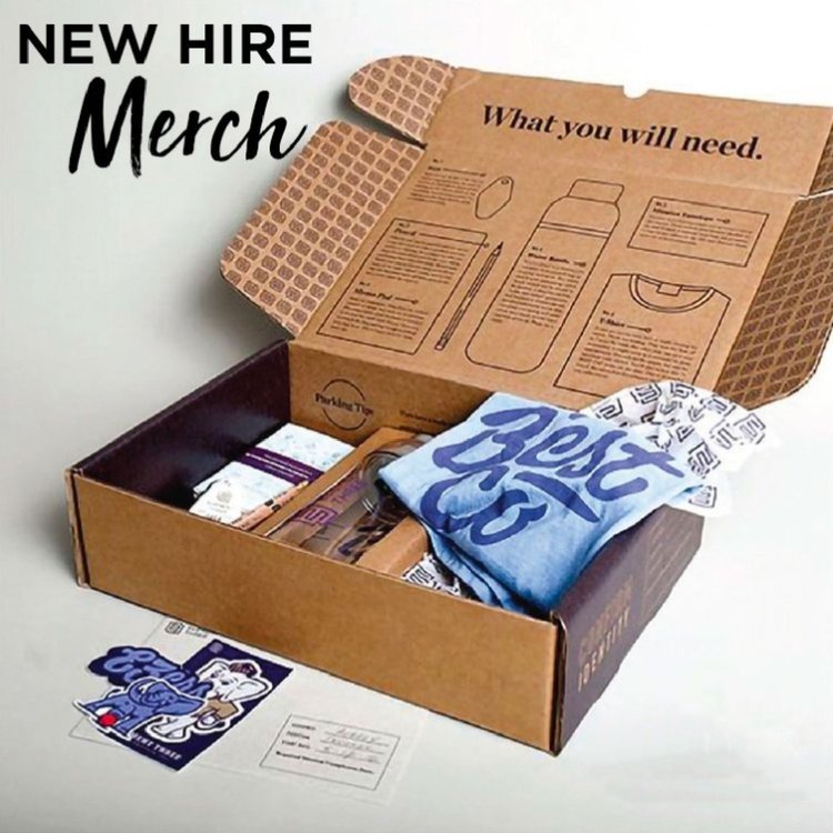 Help new employees feel welcomed and ready to go with new hire merch!
#skyhighmarketing #brandedmerch