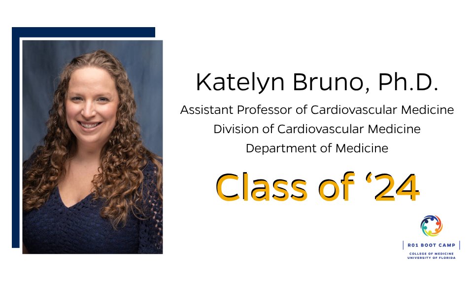 UFMedResearch's tweet image. Calling all @UFMedicine faculty, this is the last week to apply for a spot in the 2025-26 R01 Boot Camp cycle! The program aided Katelyn Bruno, Ph.D., in funding TWO R21 grants. Read more about her boot camp journey at go.ufl.edu/i4zcsf2 and apply at go.ufl.edu/2lvfr7d.