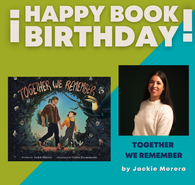 Happy #BookBirthday to Together We Remember! 🎉 

A tender, imaginative #pb about honoring a lost loved one on Father’s Day, focused on love &amp; healing. 

¡Felicidades @jackiemorera! 💛 

#latinx #kidlit #WritingCommunity