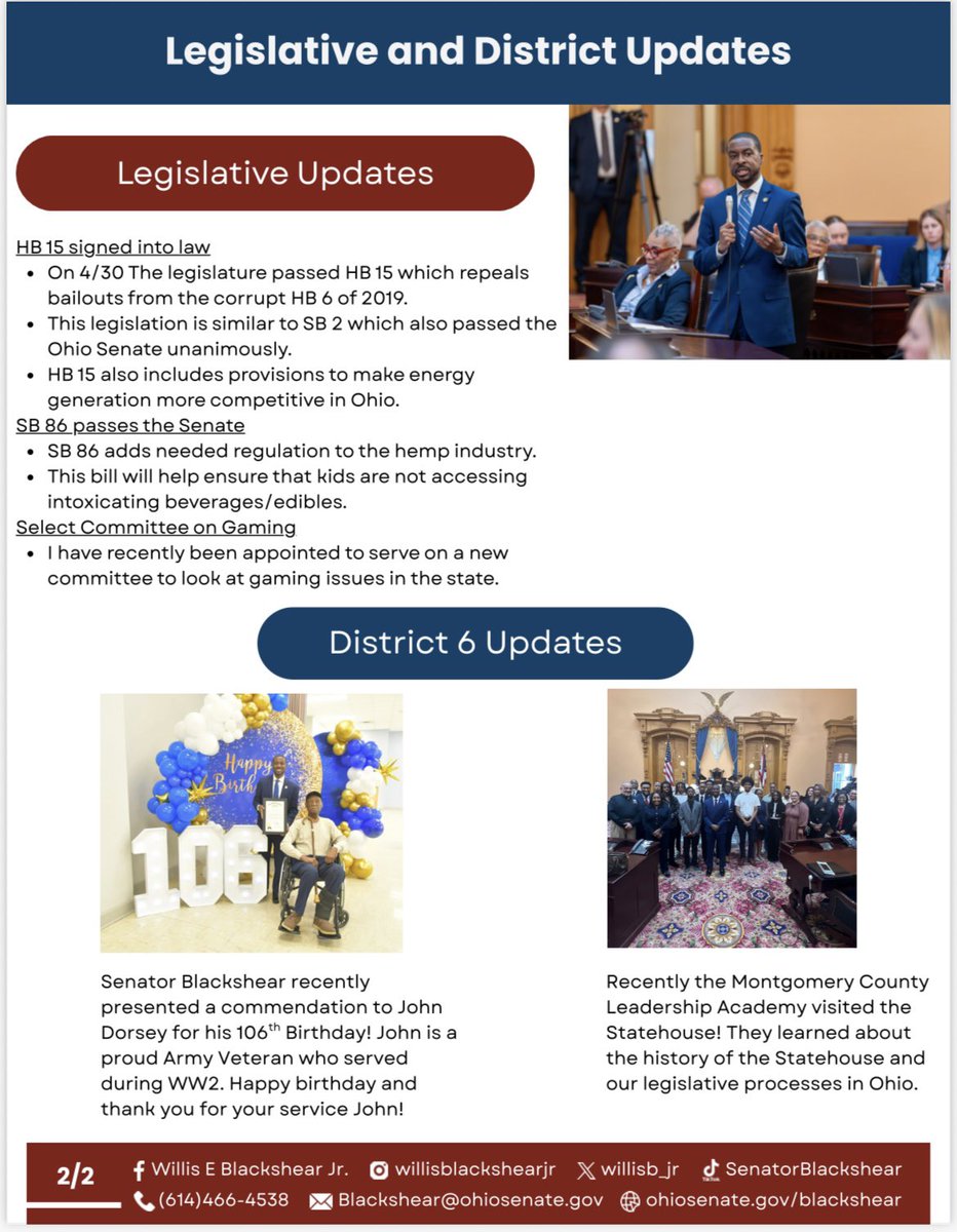 Check out my May newsletter! Sign up to stay updated on the latest happenings in the State and around the District.