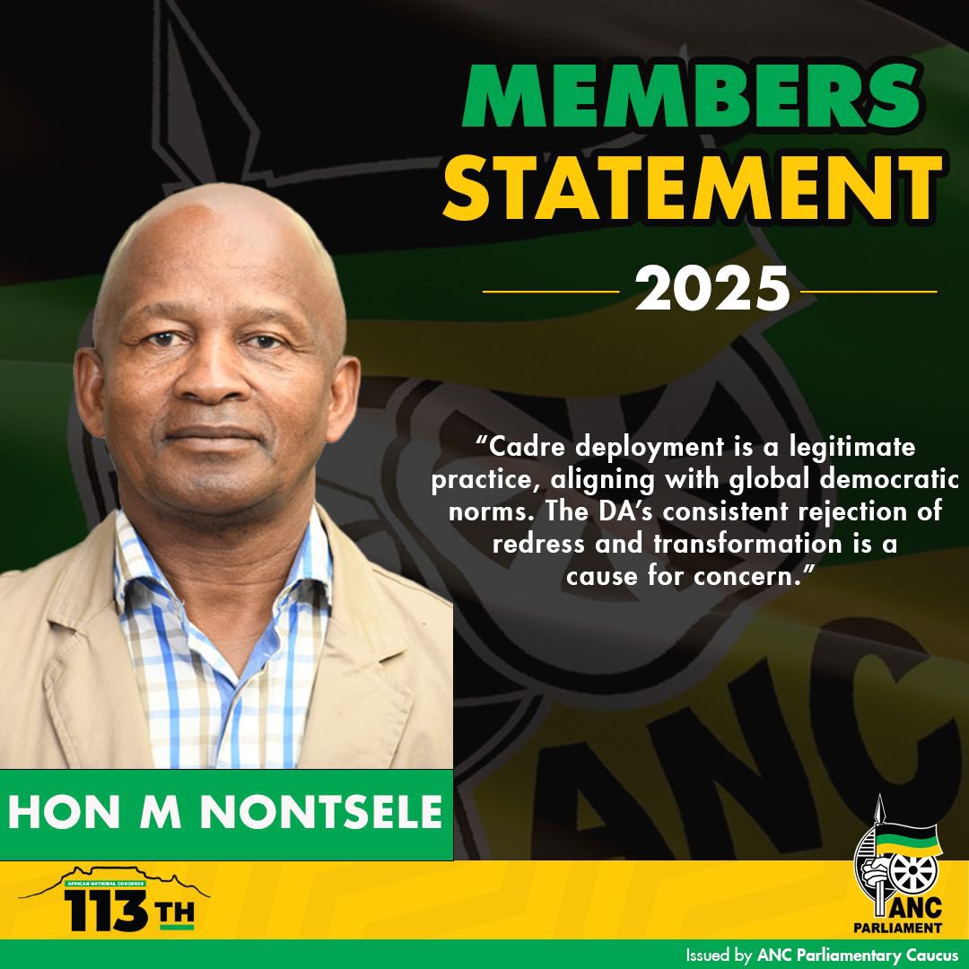 The ANC welcomes the judgment of the High Court in Pretoria, which dismissed with the contempt it deserves, the DA's application for leave to appeal a ruling on the ANC's cadre deployment policy. The court found that the party’s application did not have reasonable prospects of