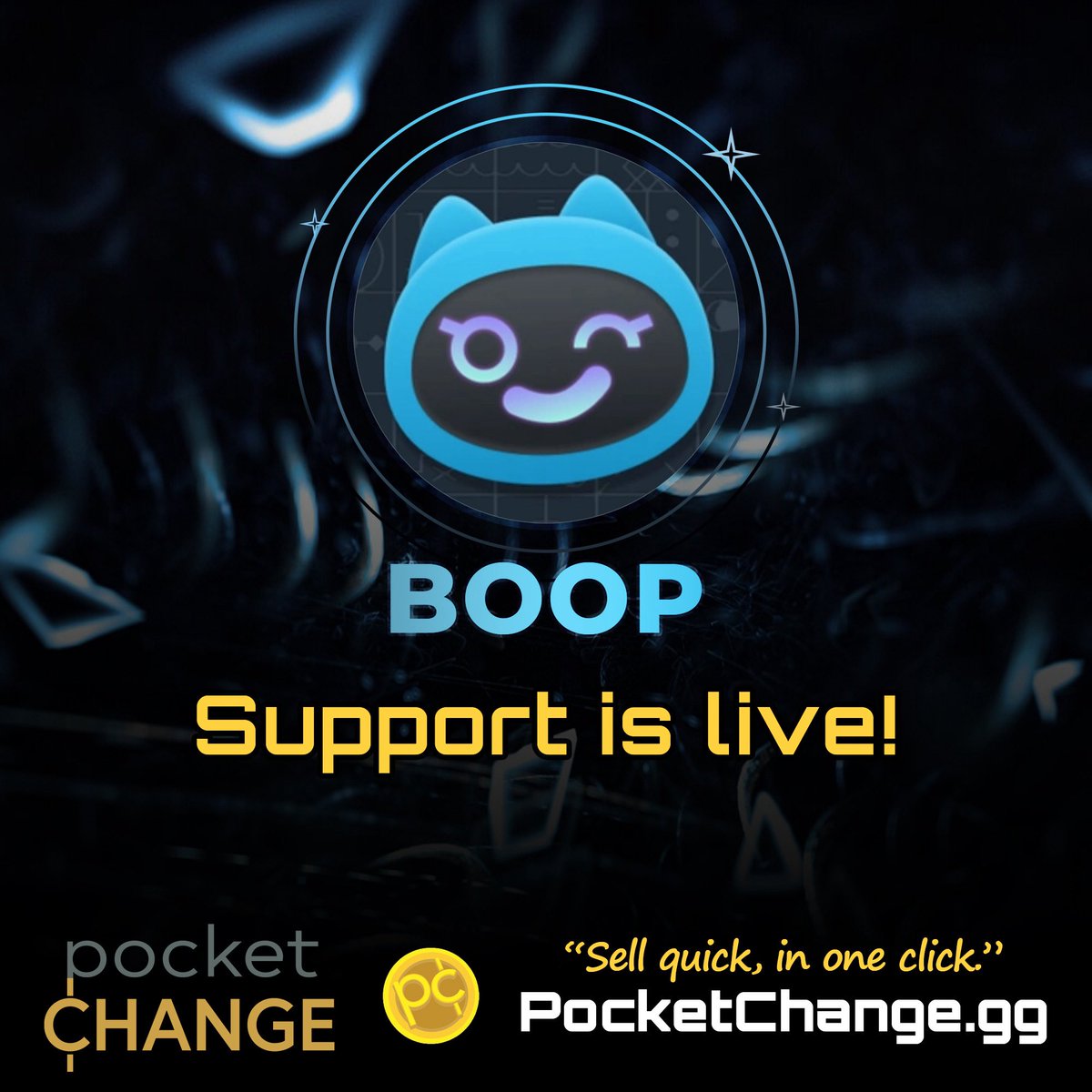 Pocket Change (@pocketchange_gg) on Twitter photo 🐶Got BOOP? We’ve got you. Pocket Change now supports <a href="/boopdotfun/">boop.fun</a> !
💸Find hidden tokens, sell them all in one click, and keep every bit—our Agent covers gas so it’s all profit.
🫰Head to PocketChange.gg and collect your BOOP bags with zero hassle! 🐶Got BOOP? We’ve got you. Pocket Change now supports <a href="/boopdotfun/">boop.fun</a> !
💸Find hidden tokens, sell them all in one click, and keep every bit—our Agent covers gas so it’s all profit.
🫰Head to PocketChange.gg and collect your BOOP bags with zero hassle!