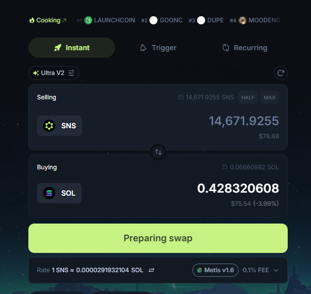 Crypto_He's tweet photo. 先别睡！ $SNS 空投发了，可以卖钱了

看看你有多少，吃个猪脚饭。

空投查询：https://t.co/nOFp90AxF0 https://t.co/EnydAnzGC9