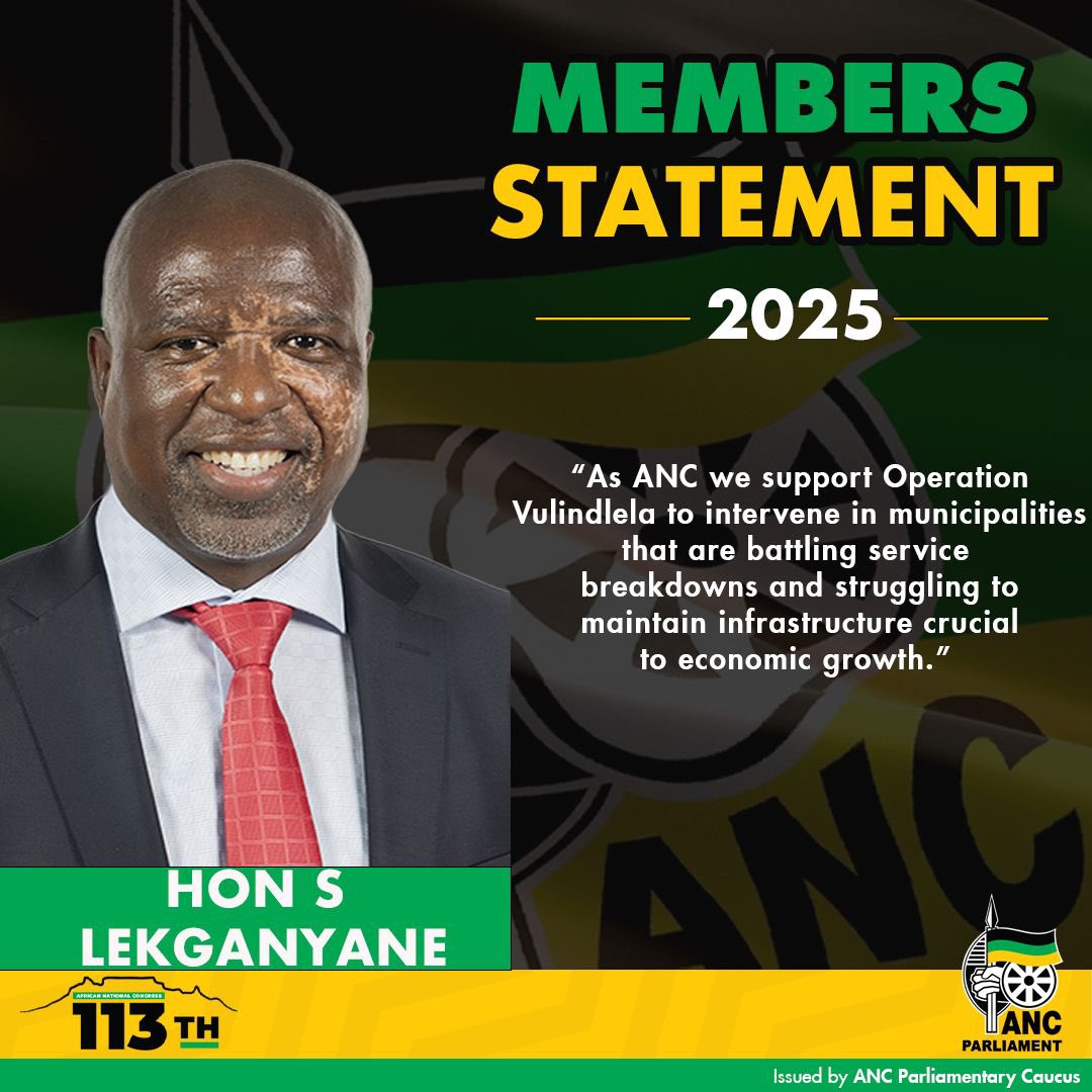 Operation Vulindlela is a joint initiative of the Presidency and National Treasury to accelerate the implementation of structural reforms and support economic recovery. It aims to modernize and transform network industries, including electricity, water, transport, and digital