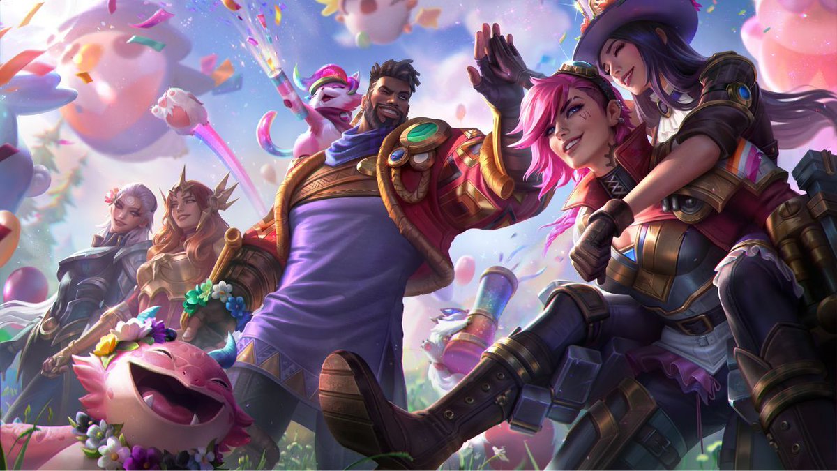 It's our fifth year celebrating Pride and our eighth year sharing our  support with in-game Icons, homeguard trails, emotes, and more 🔥 🗓️  League is excited to kick off the celebration with, image size:1200x675