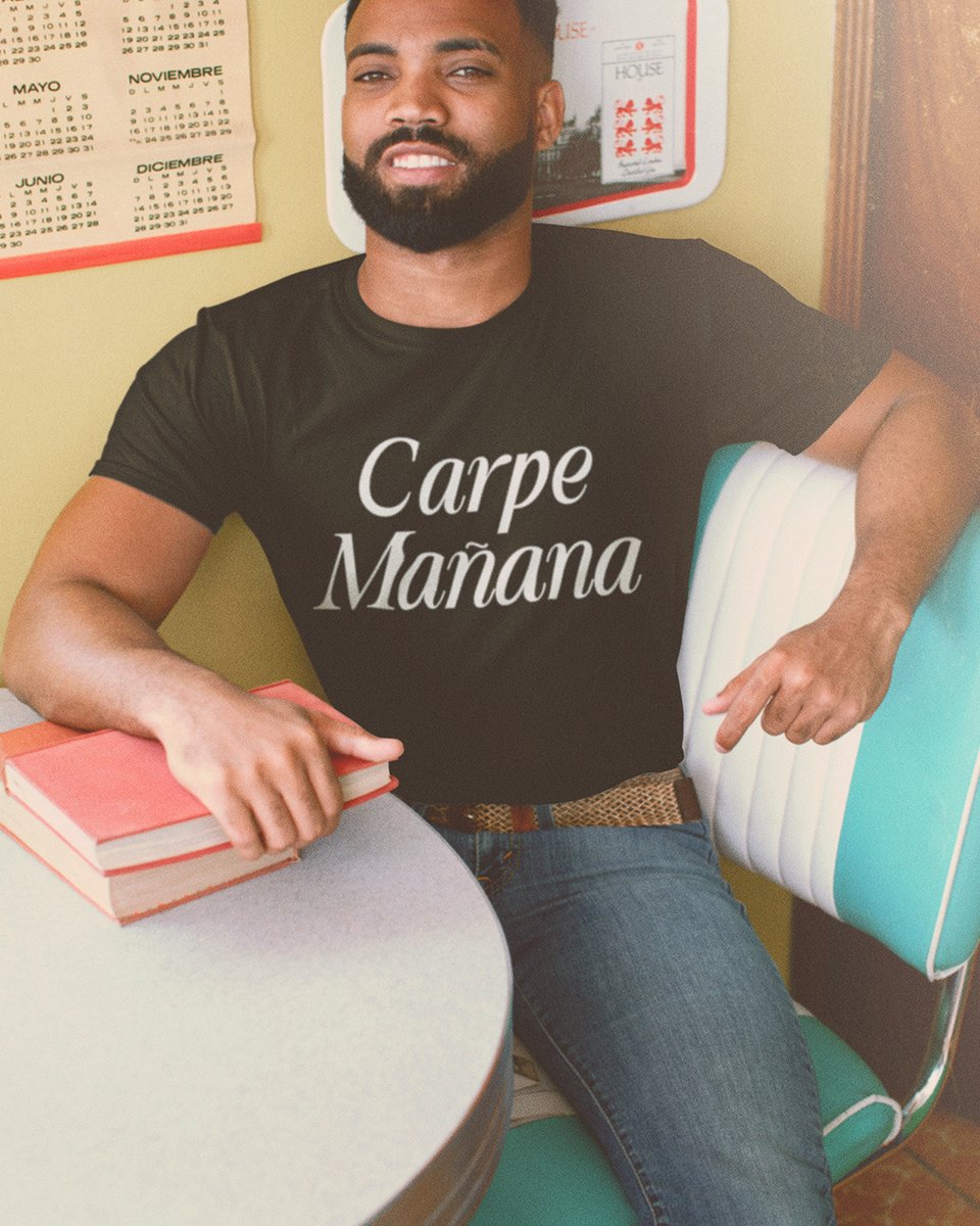 TechGeekApparel's tweet image. Carpe Mañana 😌⏳
 Seize… tomorrow. Definitely tomorrow.
 Procrastinators unite later: techgeeksapparel.com/carpe-manana-t…
 #LazyDev #GeekyPuns #CodeTomorrow