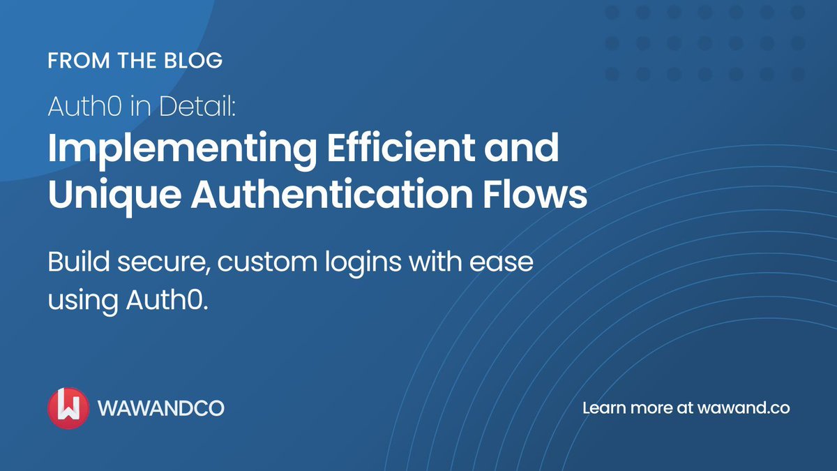 wawandco's tweet photo. 🔐 Build what matters. 
We explored how Auth0 lets devs skip auth headaches &amp; focus on core features. 

📖 Read the full post: https://t.co/vPrP3TkBak 

#FromTheBlog #developerexperience https://t.co/RB4kC4vkoD