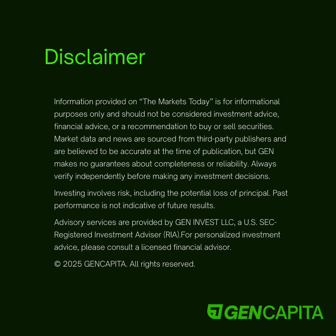 marketsbygen's tweet image. Market Today!

#investmentnews #gencapita #investtech