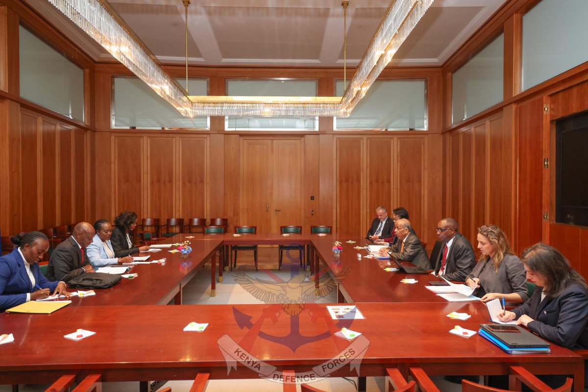 Defence Cabinet Secretary Hon Soipan Tuya met the United Nations (UN) Under Secretary-General for Operational Support Mr Atul Khare ahead of today's opening session of the 2025 UN Peacekeeping  Ministerial Conference in Berlin, Germany.
See more: shorturl.at/hUrRl