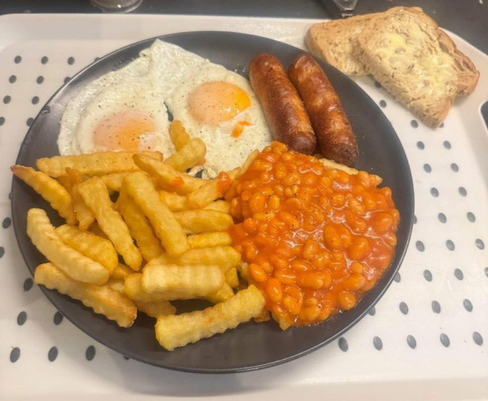 Sausage, Egg, Chips and Beans