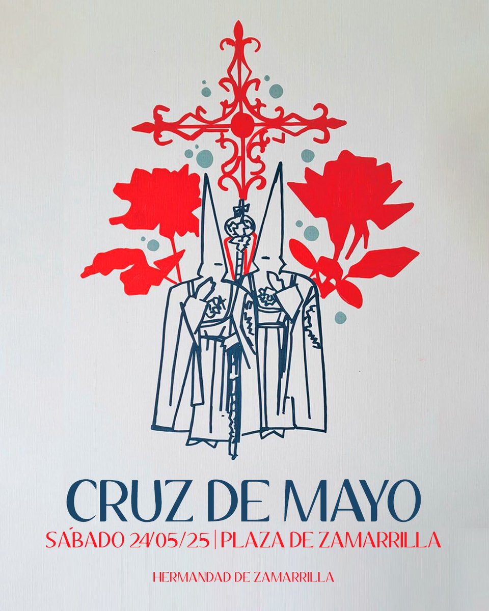 El próximo sábado 24 de mayo tendrá lugar la tradicional 𝐕𝐞𝐫𝐛𝐞𝐧𝐚 𝐂𝐫𝐮𝐳 𝐝𝐞 𝐌𝐚𝐲𝐨.

💃🏻 El evento contará con comida y bebida a precios populares, música en directo, sorteos y un gran ambiente.

¡Os esperamos!

🖌️ Cartel obra de <a href="/JCarlosTorres6/">𝐉𝐎𝐒𝐄́ 𝐂𝐀𝐑𝐋𝐎𝐒 𝐓𝐎𝐑𝐑𝐄𝐒</a>.

#CofradíasMLG