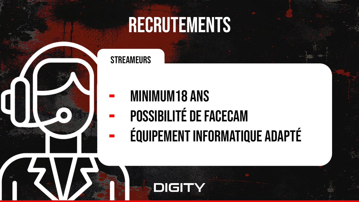 📢| Annonce

Tu es passionné de stream et tu veux rejoindre une team ambitieuse ?

On recrute des créateurs de contenu pour notre projet ! 

▶️discord.gg/HzV7f2esBH

🔴#Stream #Unisparlapassion⚫️