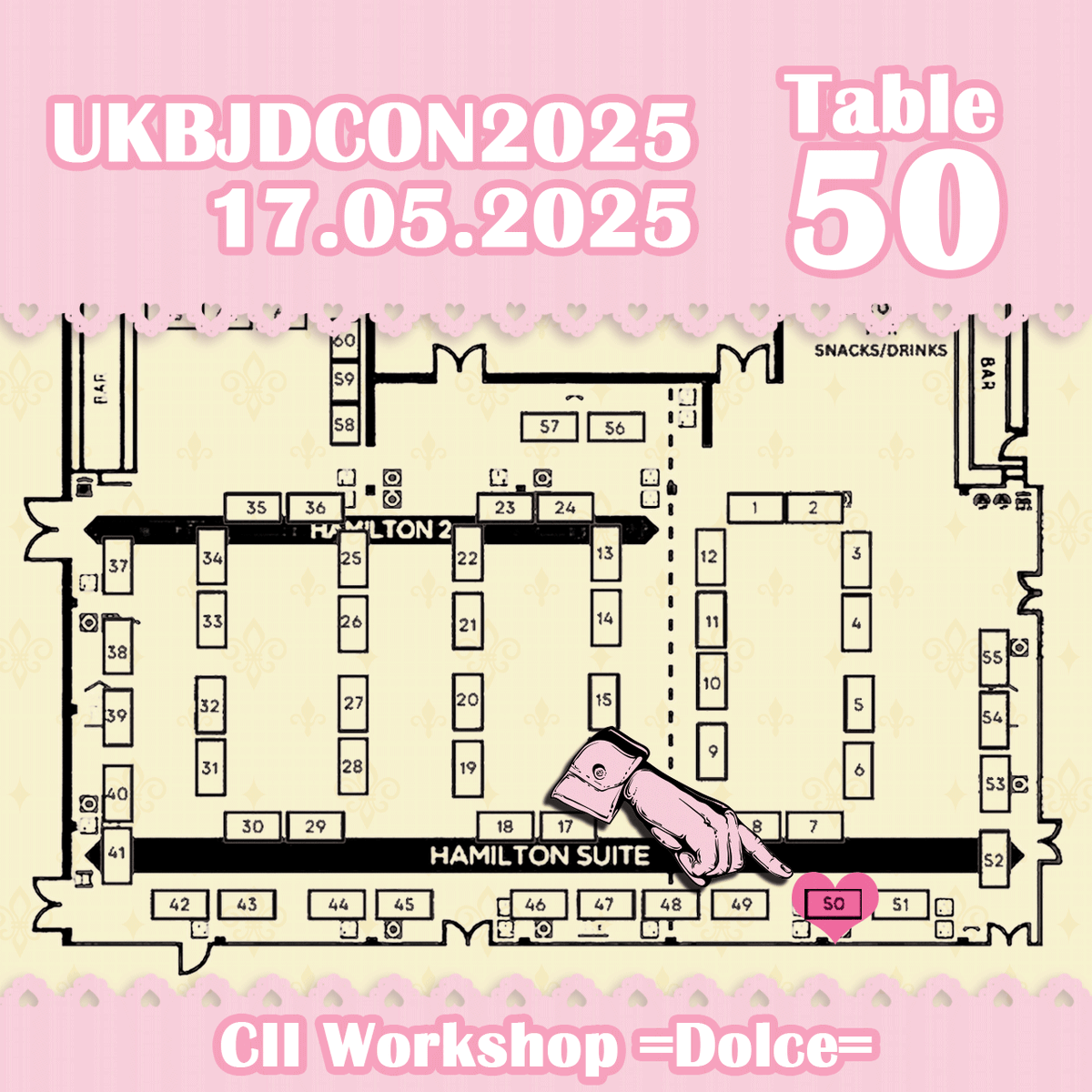 CiiWorkshop's tweet photo. Event participation announcement ♪ 

We're joining UK BJDCon 2025 in Birmingham!
📅 May 17, 2025 | 🕙 10:00–5:30
📍 The H Suite, B16 0AA
Costumes, accessories &amp; eyes for sale✨
Come visit us!

#BJDCon2025 #CIIWorkshop https://t.co/qQqobMlGKz