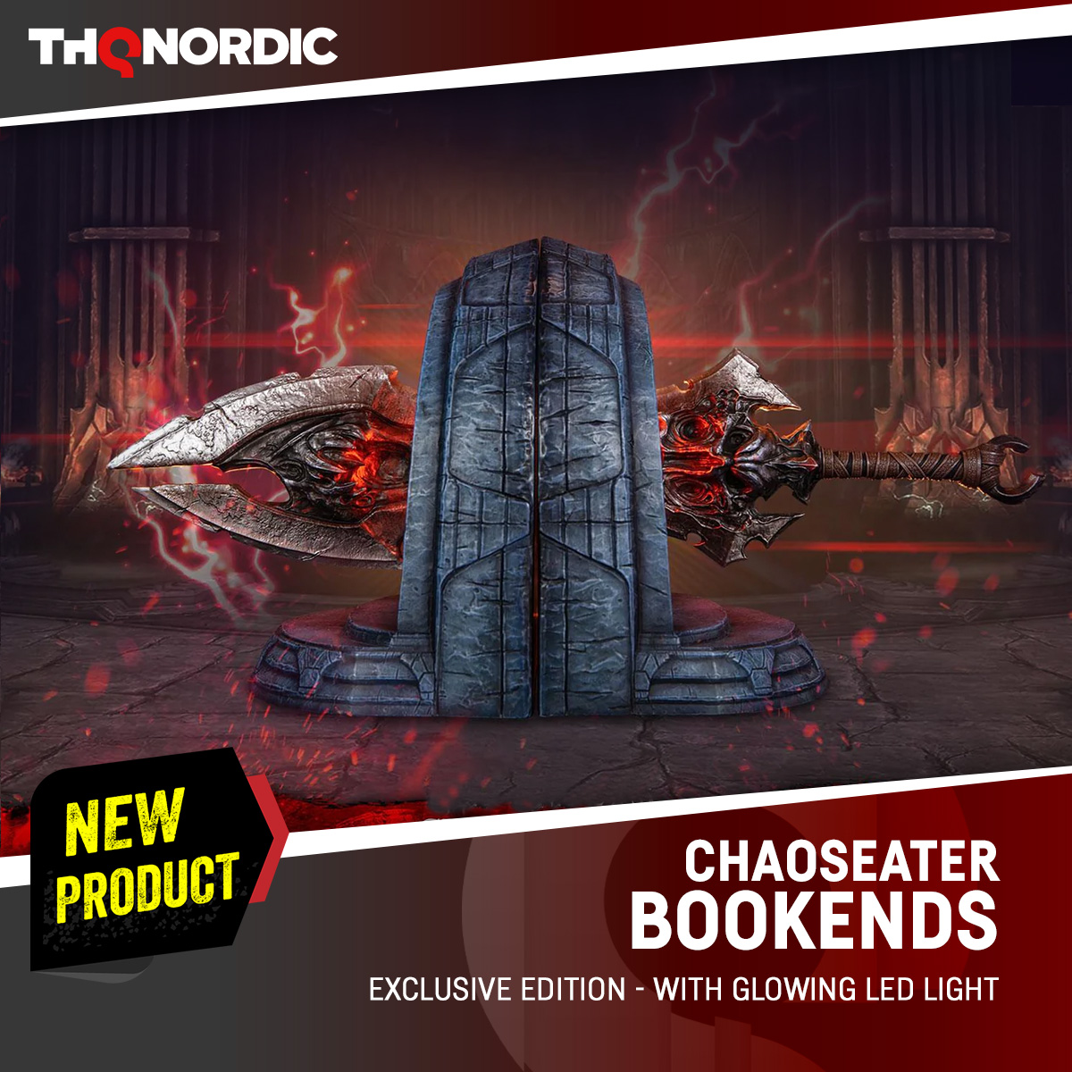 THQNordicStores's tweet image. This abyssal Bookholder will guard your most precious tombs.
Crafted by @first4figures, now available in our THQ Nordic Online and Vienna Store!
eu.store.thqnordic.com/Unsere-Spiele/…
#darksiders #chaoseater #war #thqnordicstores #thqnordic #merch #game #book