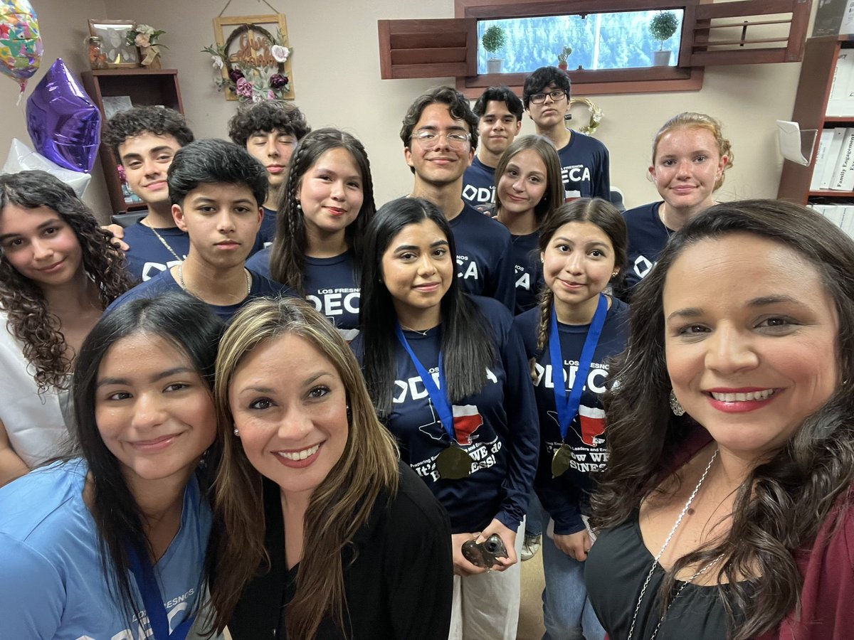 Board meeting recognition with DECA! (some members not shown)