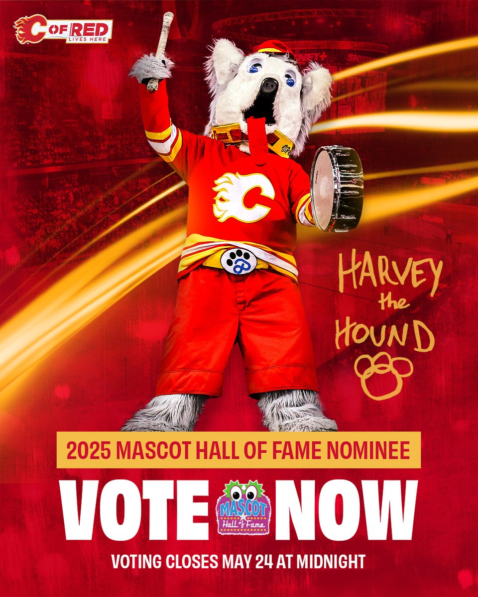 The Mascot Hall of Fame is missing the OG NHL mascot 🐶 

Vote for Harvey now until May. 24 to get him in: cflam.es/4kfdPaa
