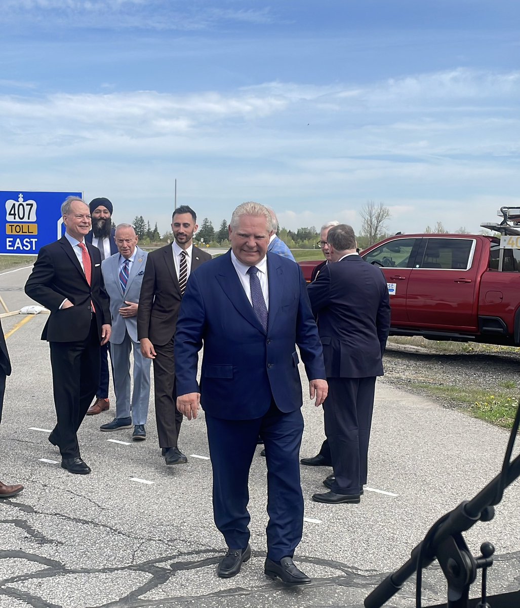 News: Doug Ford announces the removal of tolls on Highway 407 East, from Pickering to Clarington, effective June 1. 

The temporary cuts to the gas tax will also remain permanent.