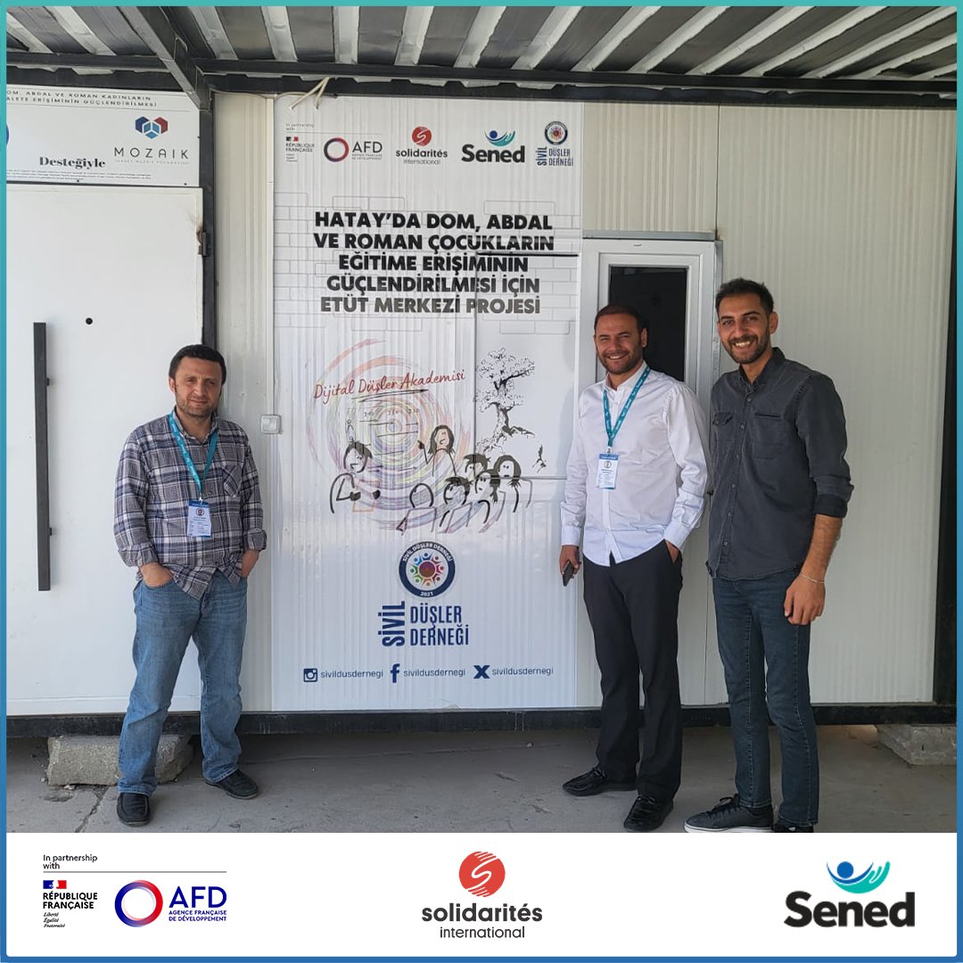 Sivil Düşler Derneği in Hatay 

Sened Organization has conducted a field visit to one of the valued local partners, Sivil Duşler Derneği in Hatay province, within the Small Grant Project funded by Agence Française de Développement (AFD)...
<a href="/AfD/">AfD</a>
<a href="/Solidarites_Int/">SOLIDARITÉS INTERNATIONAL</a>