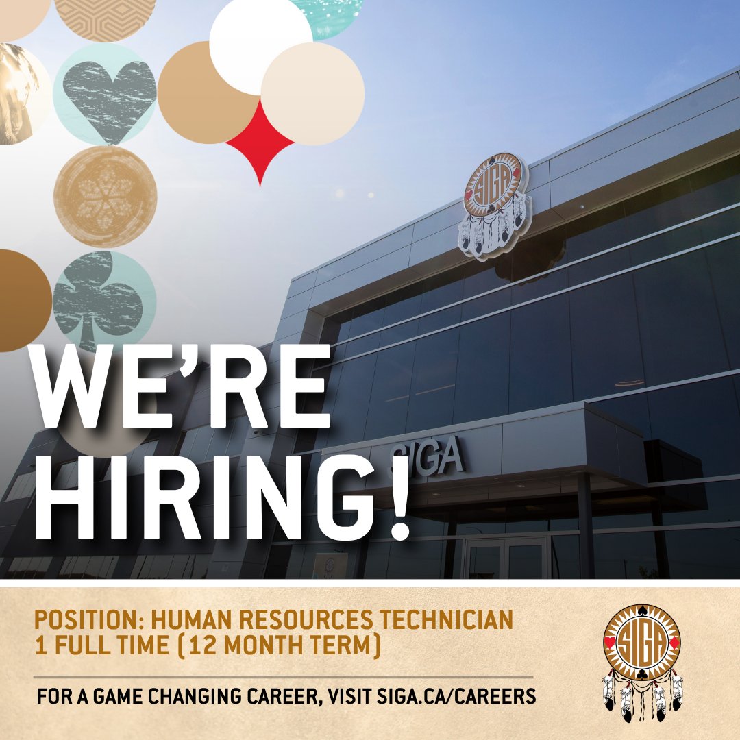 SIGA (2025 SK Top Employer) hiring HR Technician in Saskatoon. 12-month term, great benefits. Apply by May 26: iaayzv.fa.ocs.oraclecloud.com/hcmUI/Candidat…

#hrjobs #saskjobs #sigajobs