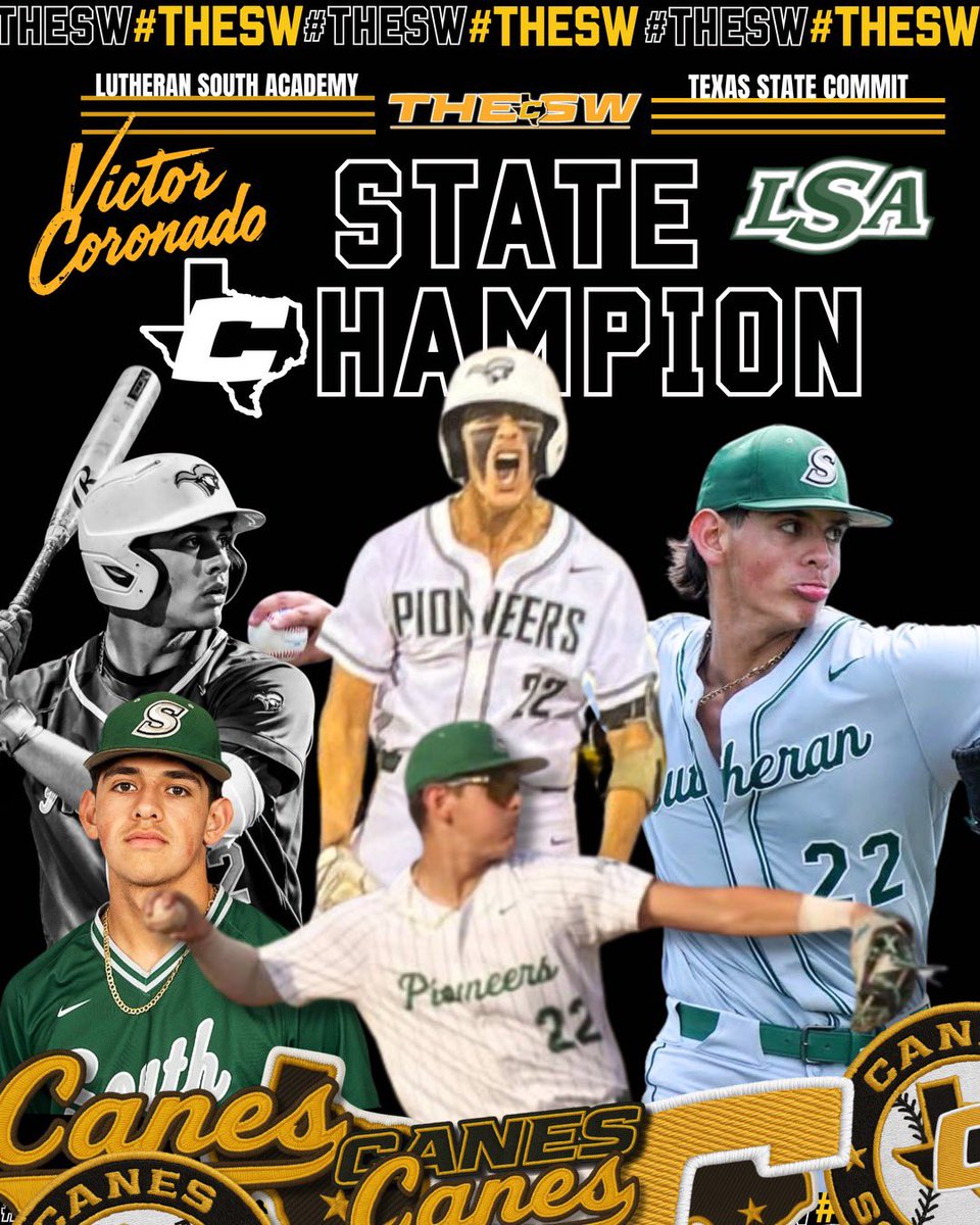 Canes SW Recruiting (@canes_recruits) on Twitter photo Congratulations to our very own <a href="/VictorC2025/">Victor Coronado</a> and <a href="/_LSABaseball/">LSA Pioneer Baseball</a> for winning the TAPPS State Championship!!
What a great way to end your high school career. Proud of you, Vic! Congratulations to our very own <a href="/VictorC2025/">Victor Coronado</a> and <a href="/_LSABaseball/">LSA Pioneer Baseball</a> for winning the TAPPS State Championship!!
What a great way to end your high school career. Proud of you, Vic!