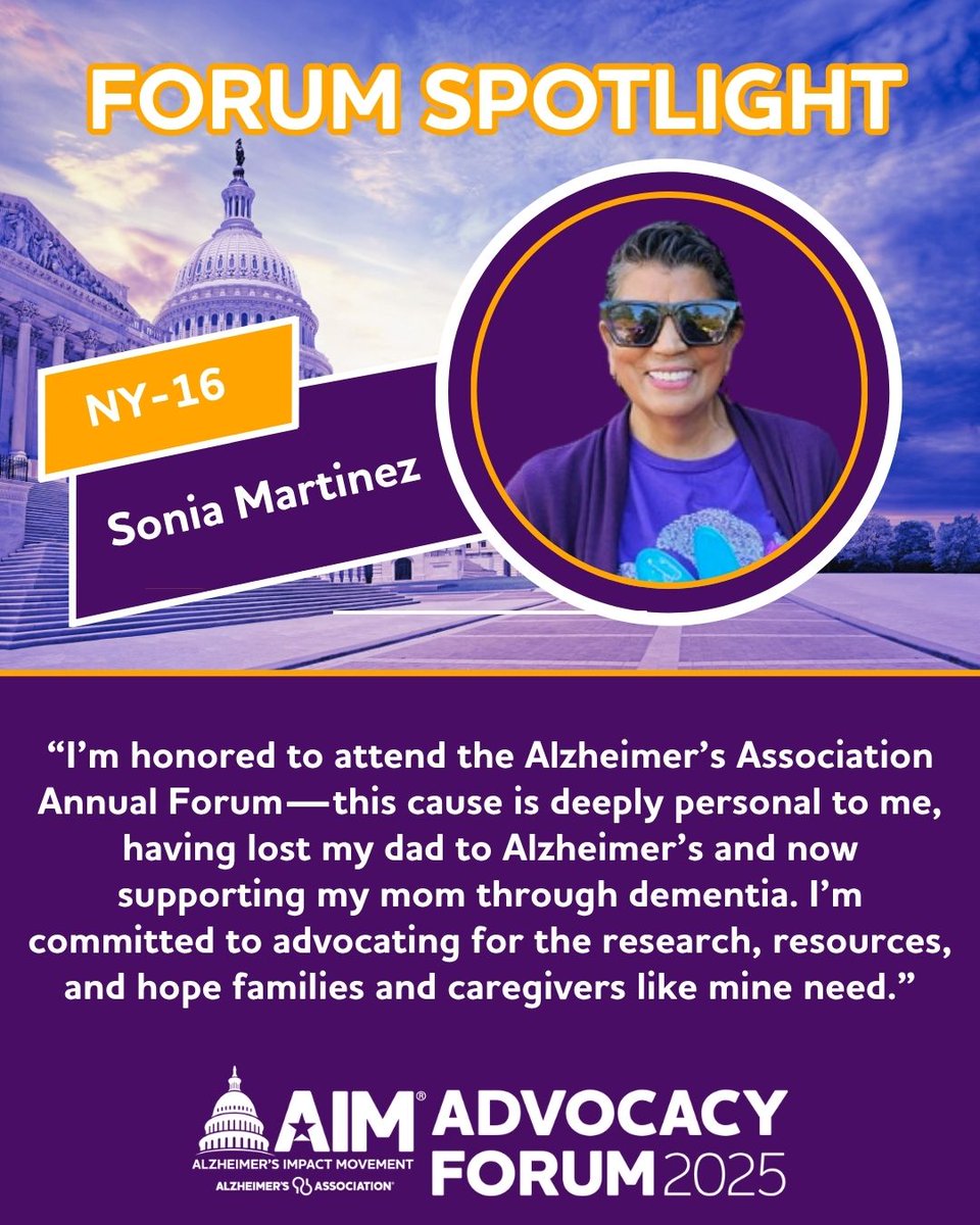 Sonia advocates to raise awareness, particularly among the Latino community, knowing that they are at higher risk to develop Alzheimer's. She will meet with <a href="/RepGLatimer/">Rep. George Latimer</a> about how he can continue to support all those impacted by Alzheimer's. #ENDALZ <a href="/EndAlz_HV/">Alz Hudson Valley</a> #NYSAlzAdvocacy