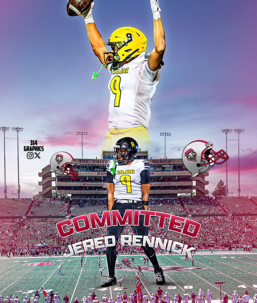 JeredRennick's tweet image. What up Lobo Nation!! Let’s run it up🐺 @ColinLockett15 @UNMLoboFB @Coach_Eck @franks_coach @BrandonHuffman @Coachrogers76 @FBCoach_Tess @CoachCody_8