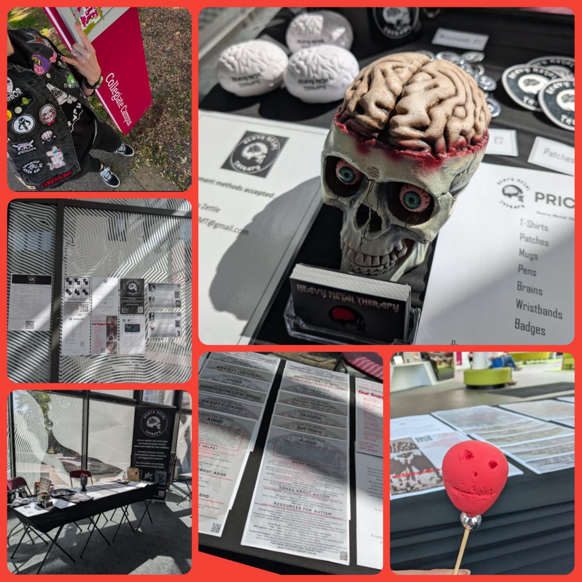 Heavy Metal Therapy (@heavytherapy) on Twitter photo Today we held a stall for staff & students at <a href="/sheffhallamuni/">Sheffield Hallam University</a> as part of #MentalHealthAwarenessWeek
We'll be back for the rest of the week from 10-2pm. This is part of a range of activities including cemetery walks, yoga & sound baths!
#heavymetaltherapy #mentalhealth Today we held a stall for staff & students at <a href="/sheffhallamuni/">Sheffield Hallam University</a> as part of #MentalHealthAwarenessWeek
We'll be back for the rest of the week from 10-2pm. This is part of a range of activities including cemetery walks, yoga & sound baths!
#heavymetaltherapy #mentalhealth
