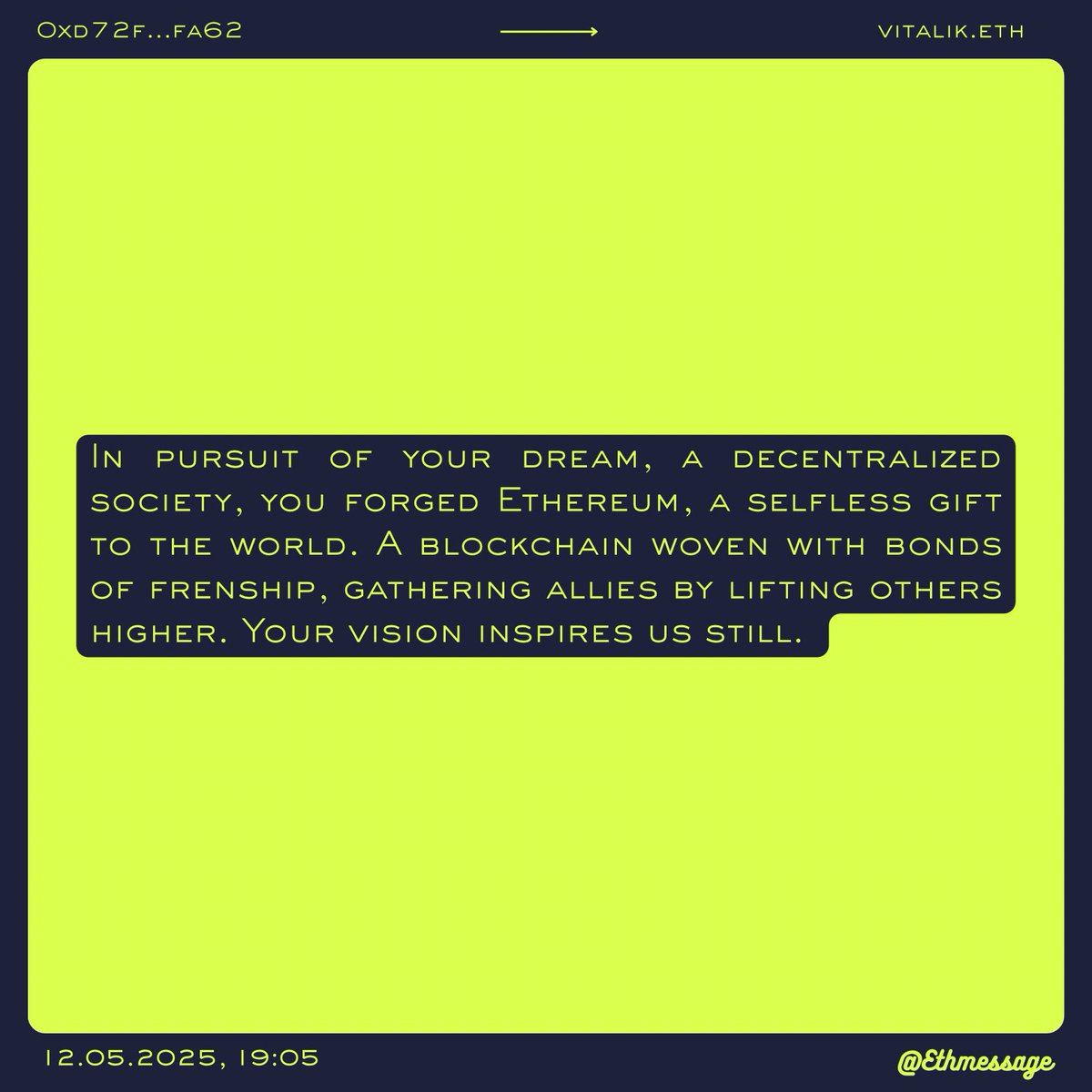 EthMessage tweet media