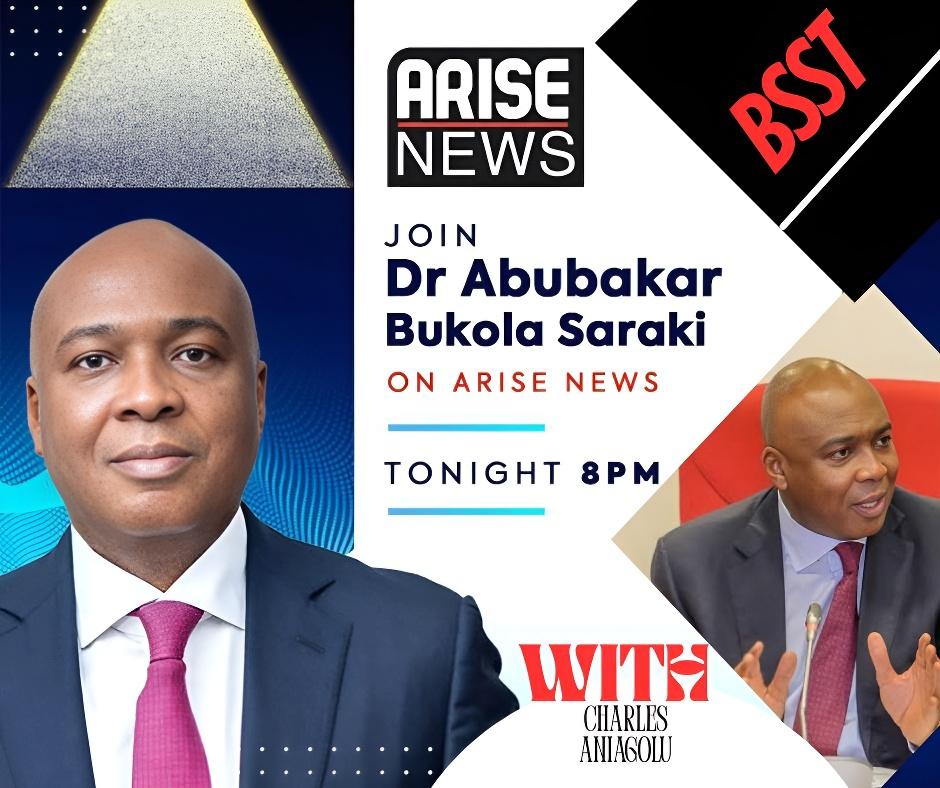 SARAKIYYAH's tweet photo. Join Dr Abubakar @bukolasaraki on @ARISEtv  tonight at 8pm 

#BSST https://t.co/zSFpO3NoFX