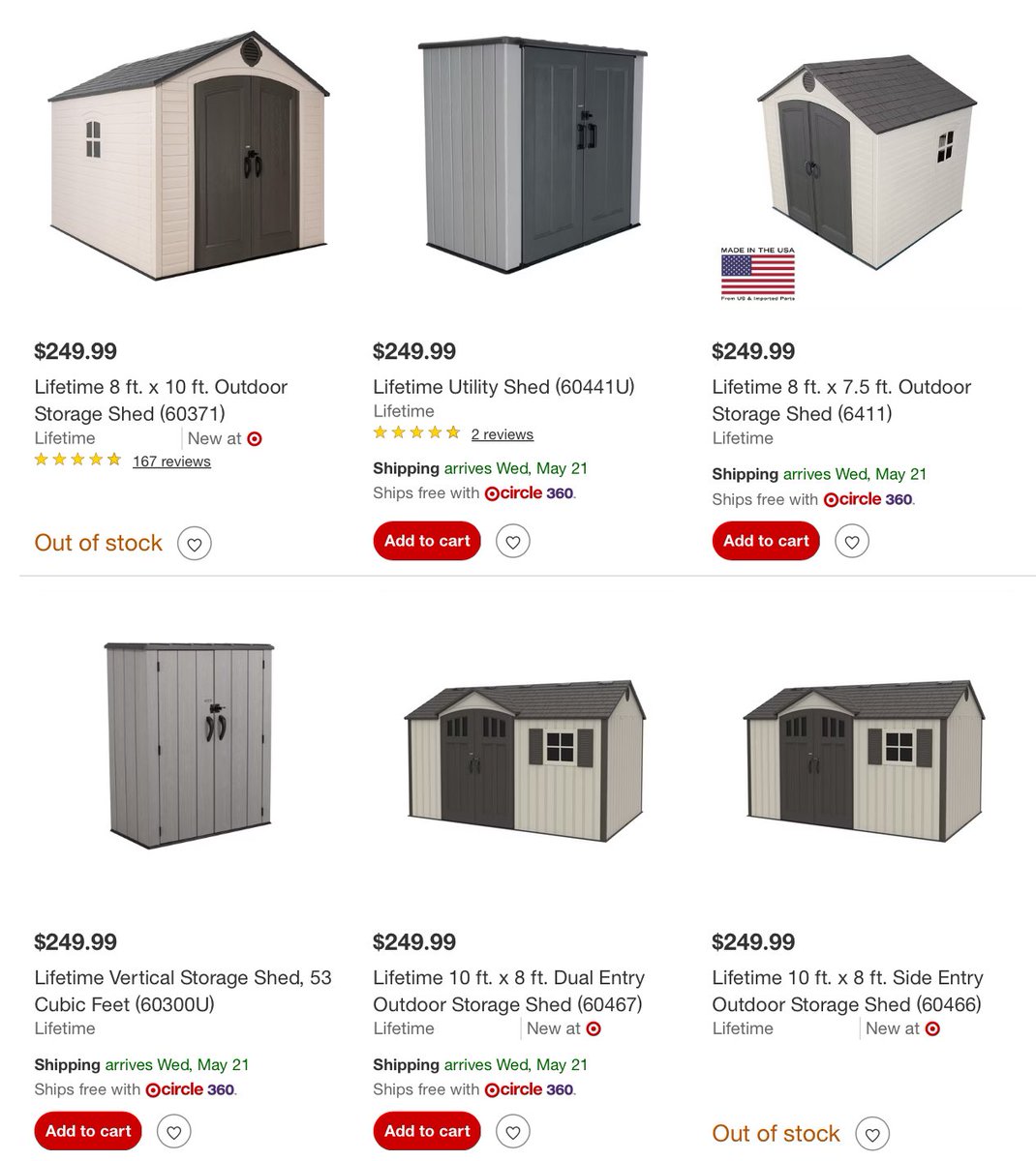 🏃‍♂️ CHECK ALL!! Select Lifetime Sheds now $249.99 via Target

🔗 - link.lordofsavings.com/4j1FSZR

#LRDeal | #AD